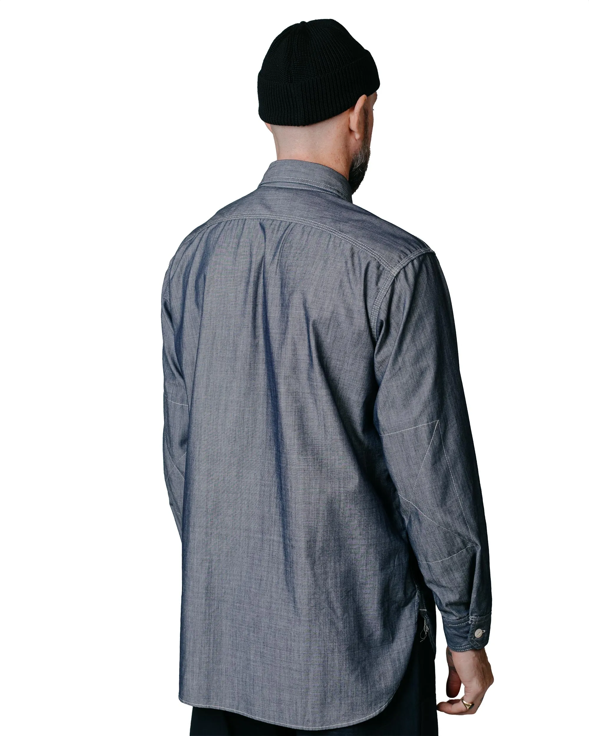 Engineered Garments Work Shirt Blue Cotton Chambray sold by Lost & Found product image thumbnail 3