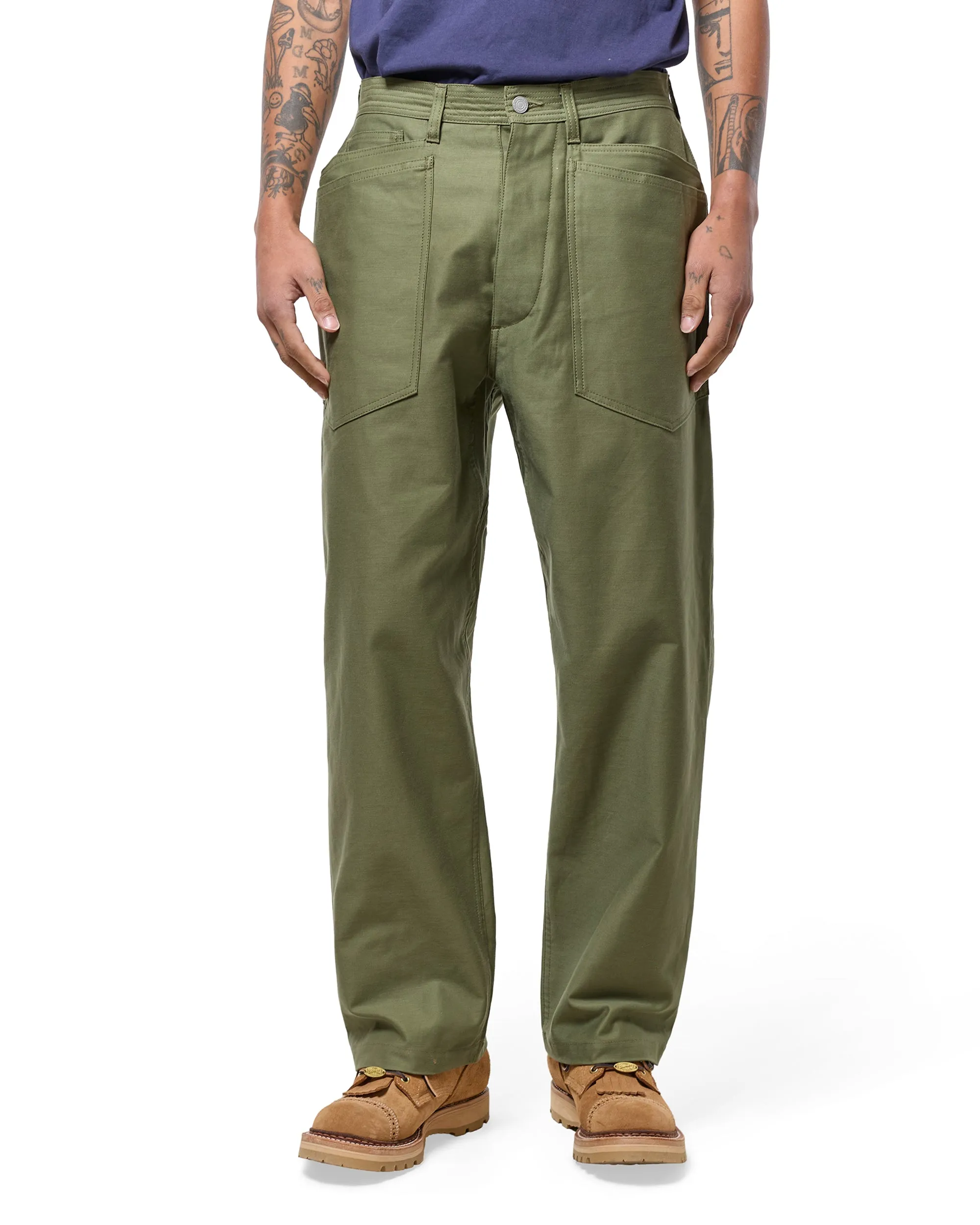 Sassafras D Scoop Pants Back Satin Olive sold by Lost & Found product image thumbnail 2