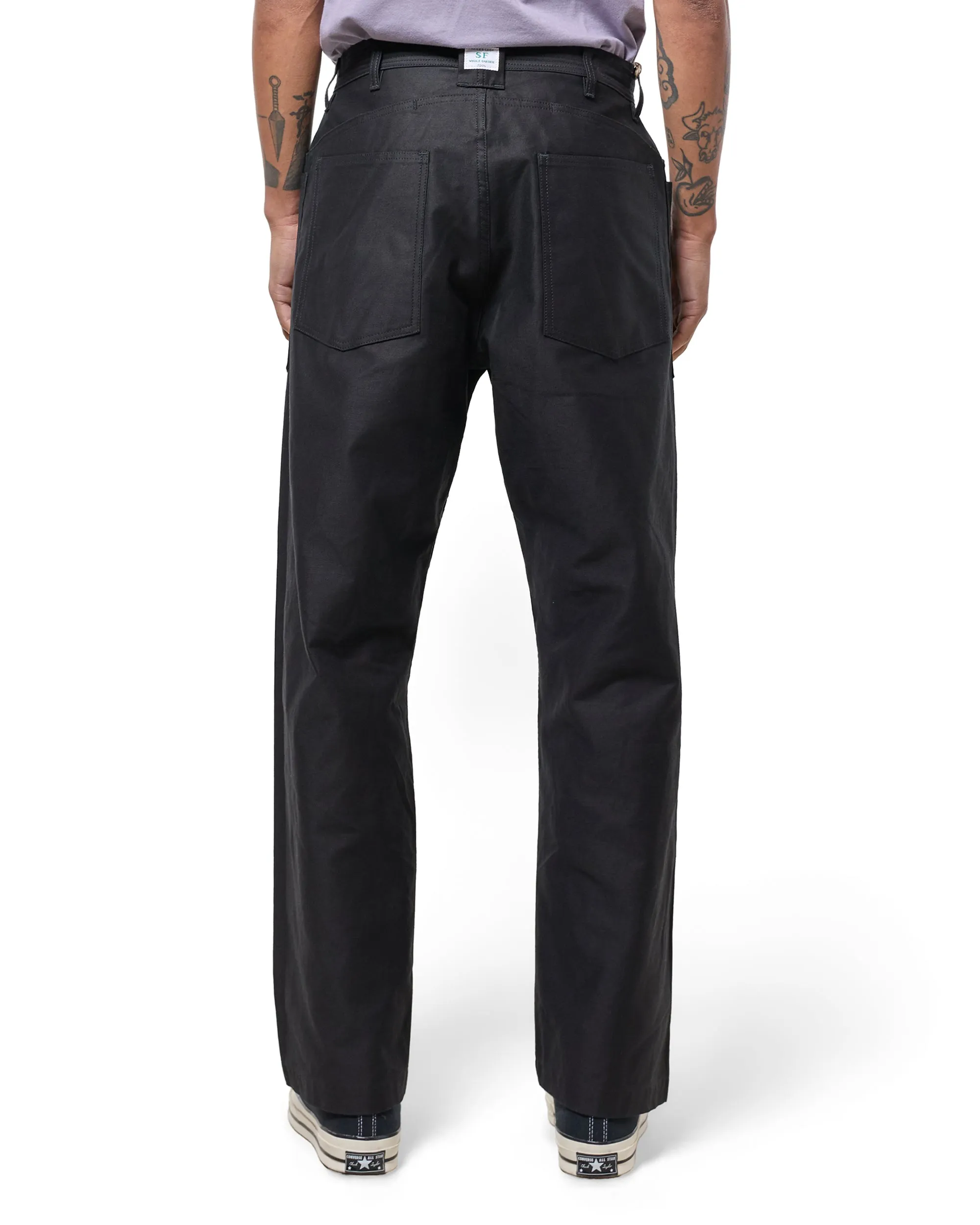 Sassafras D Scoop Pants Back Satin Black sold by Lost & Found product image thumbnail 3