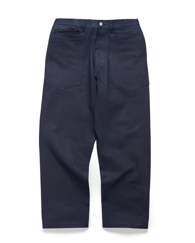 Sassafras D Scoop Pants Herringbone Indigo/Black sold by Lost & Found