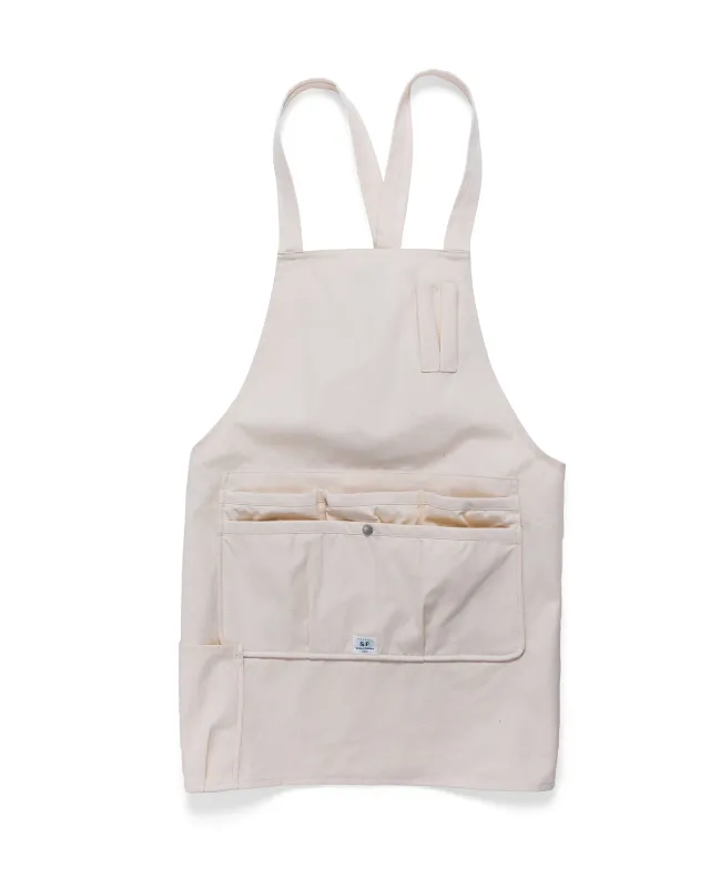 Sassafras Whole Hole Apron Canvas Natural sold by Lost & Found