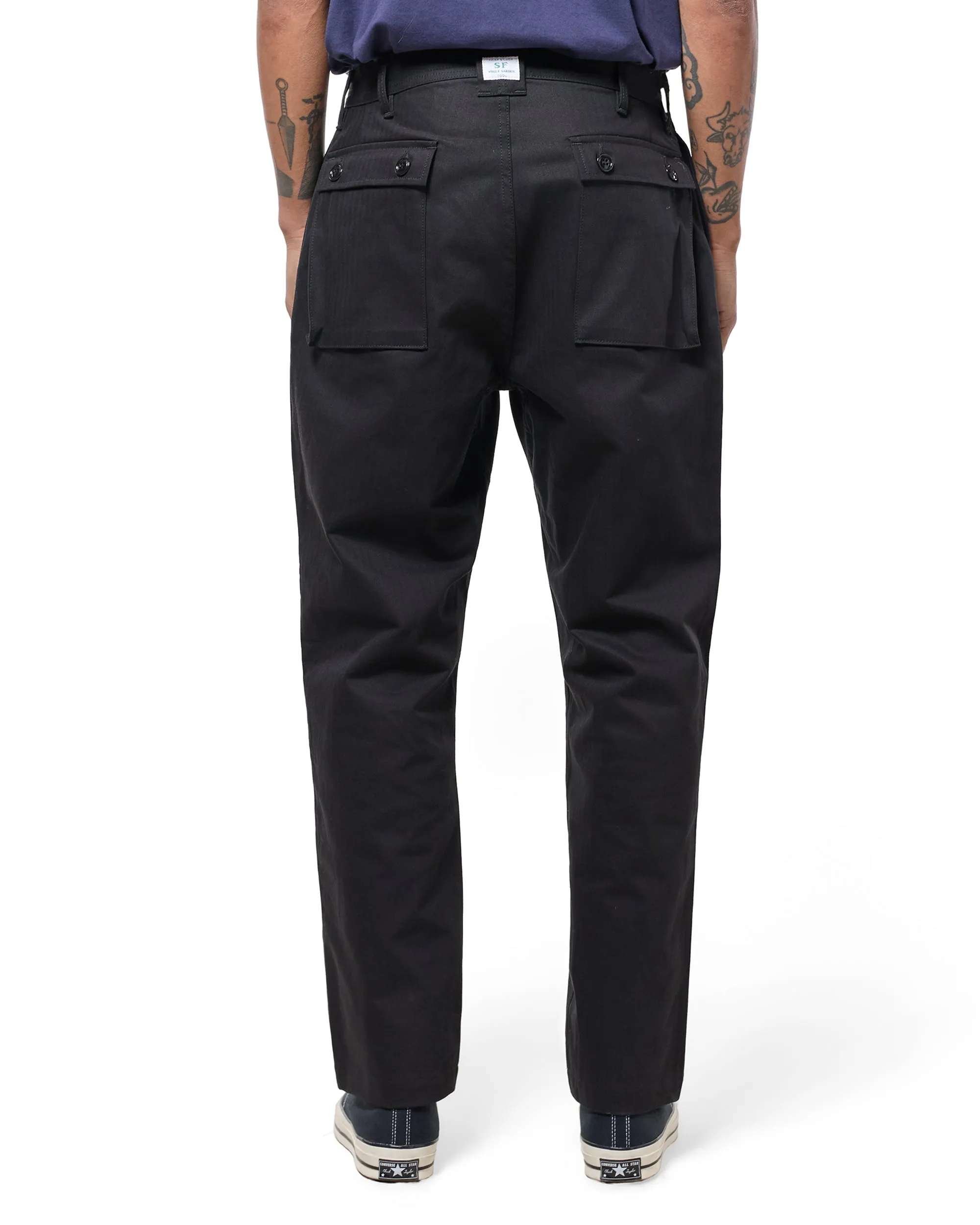 Sassafras G.D.U. Pants Herringbone Twill Black sold by Lost & Found product image thumbnail 3