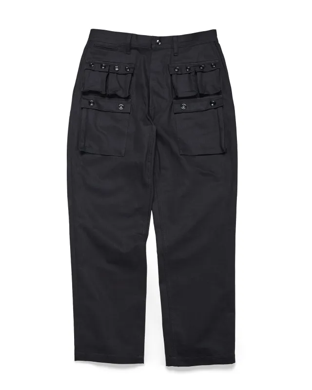 Sassafras G.D.U. Pants Herringbone Twill Black sold by Lost & Found