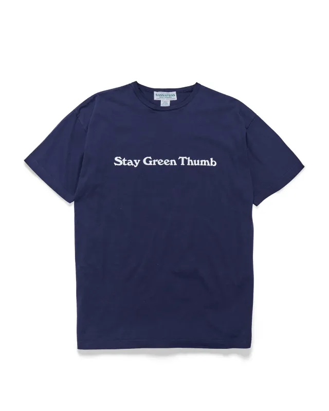 Sassafras Stay Green Thumb T 1/2 Navy made by Sassafras