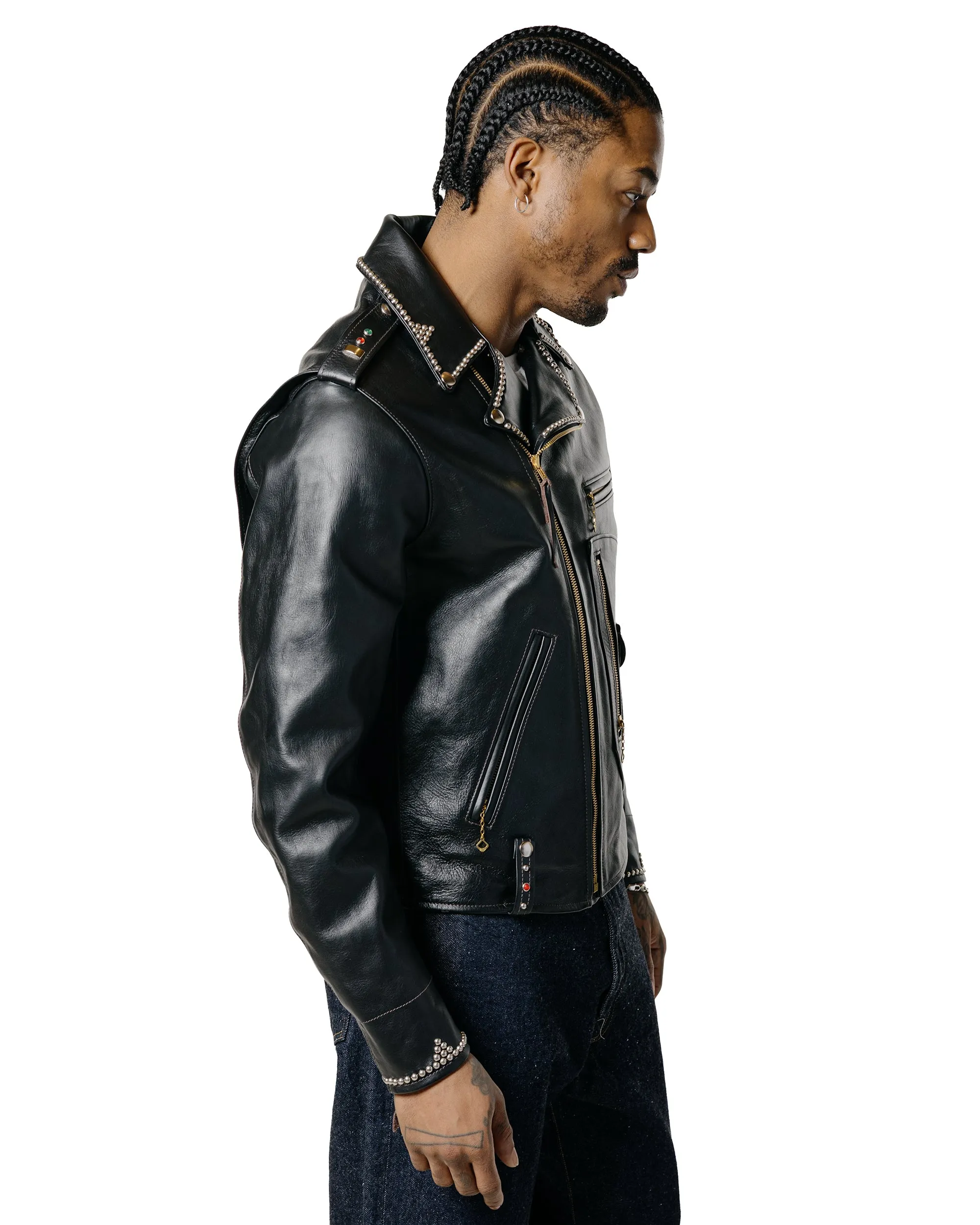 The Real McCoy's BJ24101 Buco J-24 Smoky Jim Leather Jacket Black sold by Lost & Found product image thumbnail 4