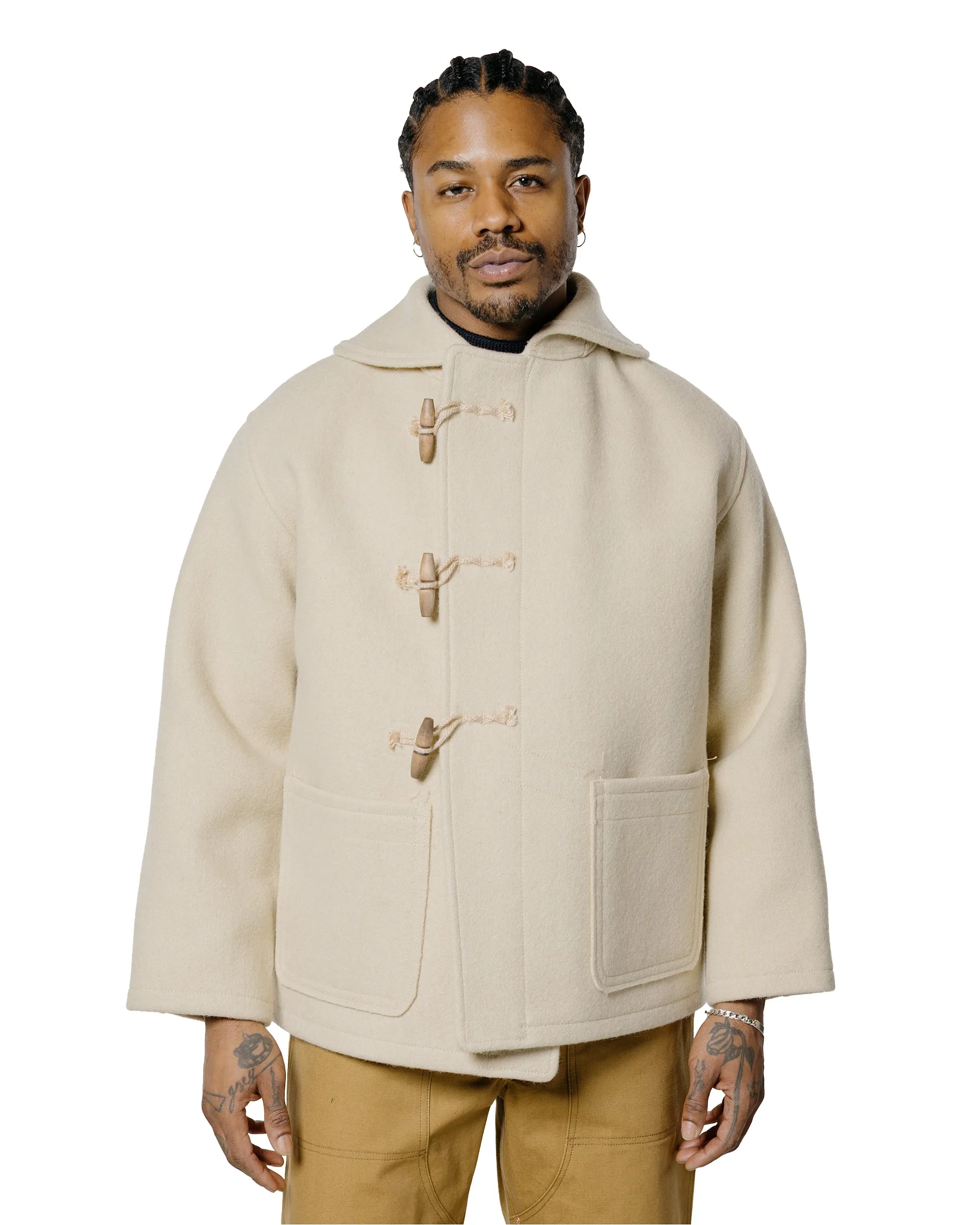 The Real McCoy's MJ25102 WWII British Fearnought Duffle Coat, ARP Ecru sold by Lost & Found product image thumbnail 2