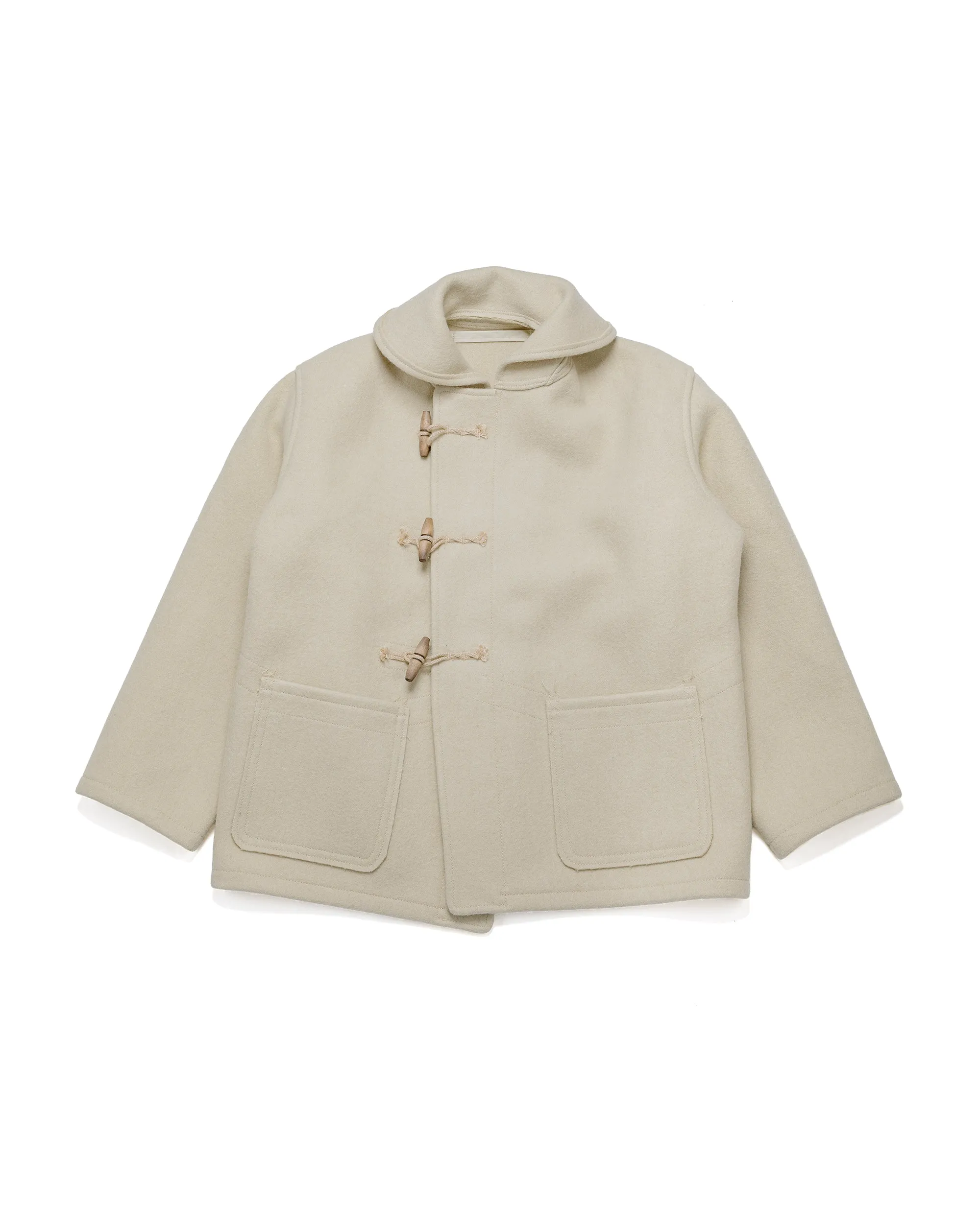 The Real McCoy's MJ25102 WWII British Fearnought Duffle Coat, ARP Ecru sold by Lost & Found