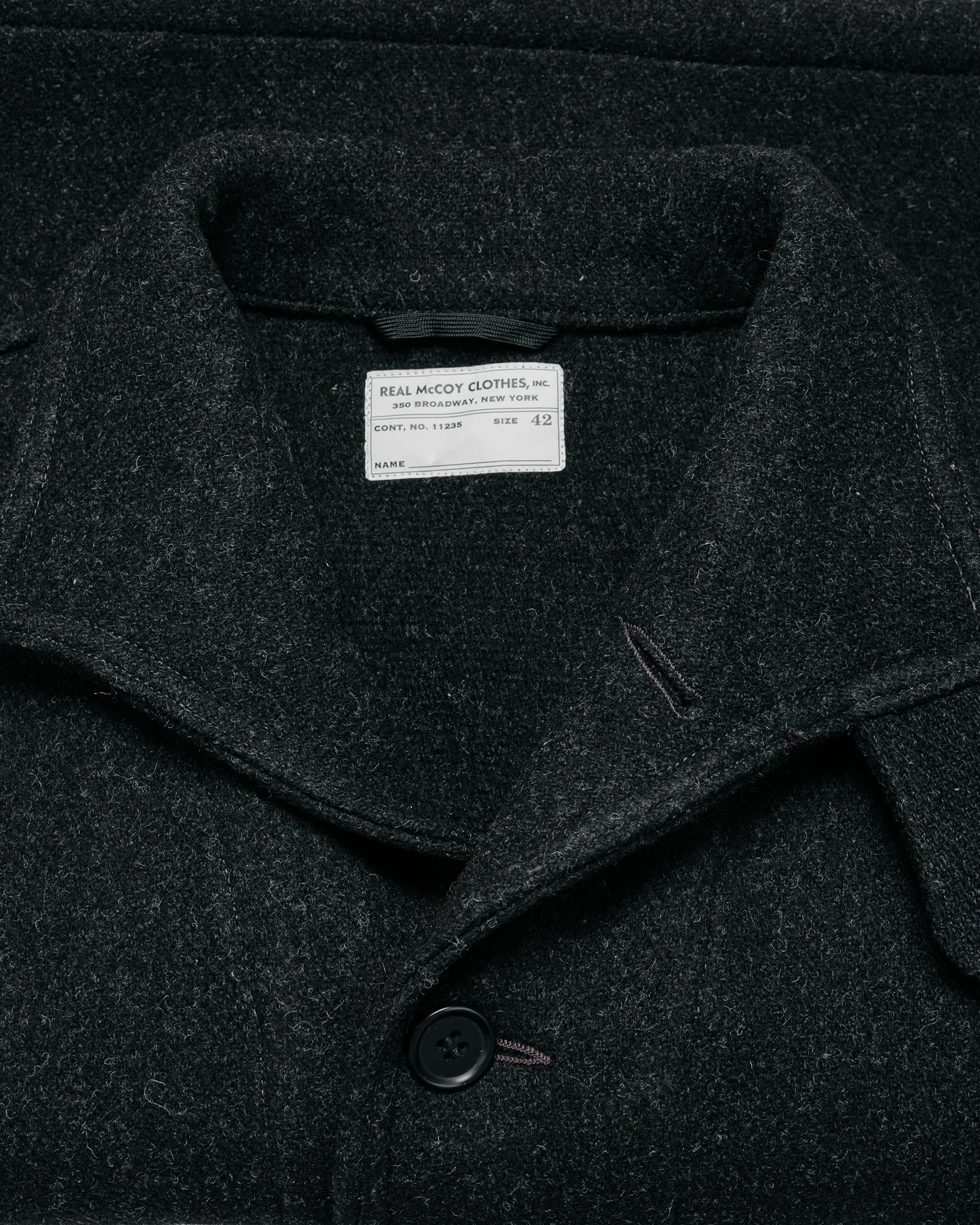 The Real McCoy's MJ25109 U.S. Navy Submarine Jacket Charcoal sold by Lost & Found product image thumbnail 5