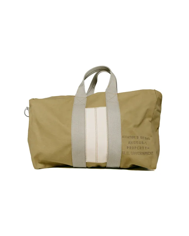 The Real McCoy's MA22101 Aviator's Kit Bag 6505-1 Khaki sold by Lost & Found