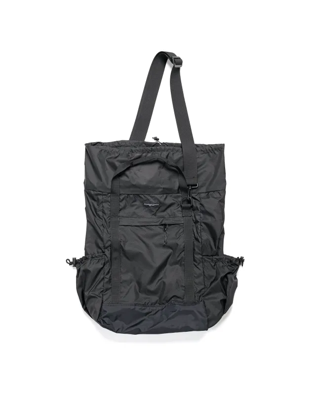 Engineered Garments UL 3 Way Bag Black Nylon Micro Ripstop made by Engineered Garments