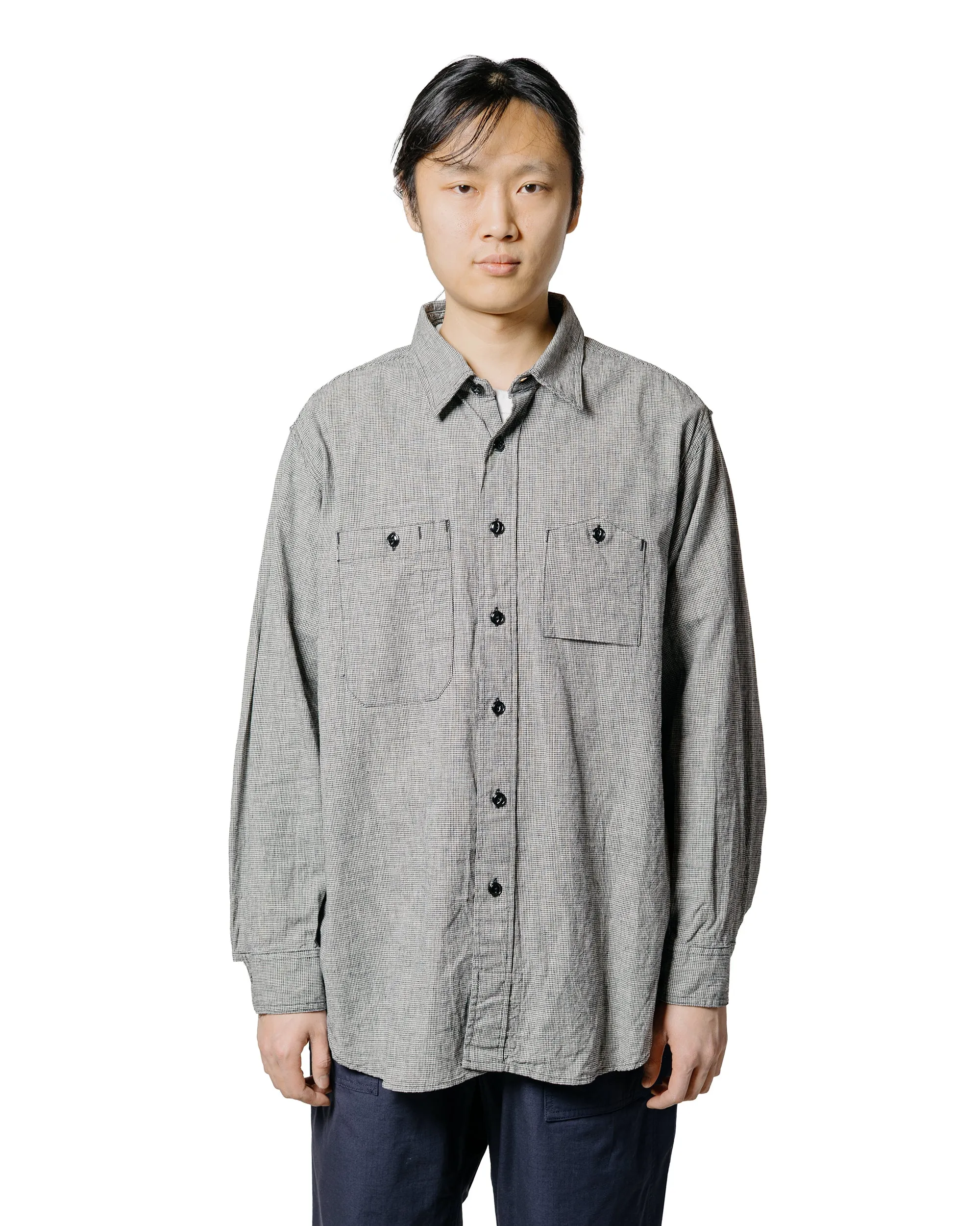 Engineered Garments Work Shirt Black/Grey CL Houndstooth sold by Lost & Found product image thumbnail 2