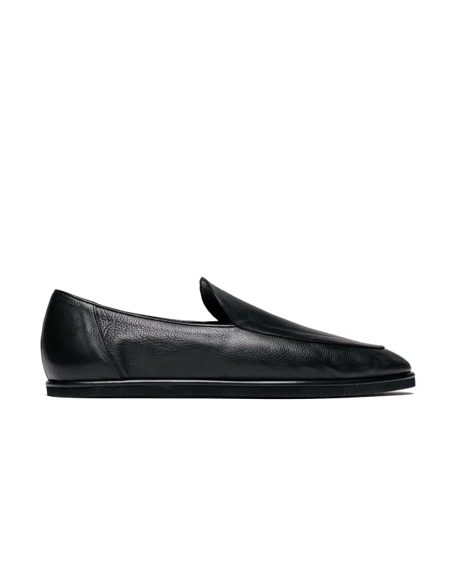 Auralee Soft Leather Loafers Black made by Auralee