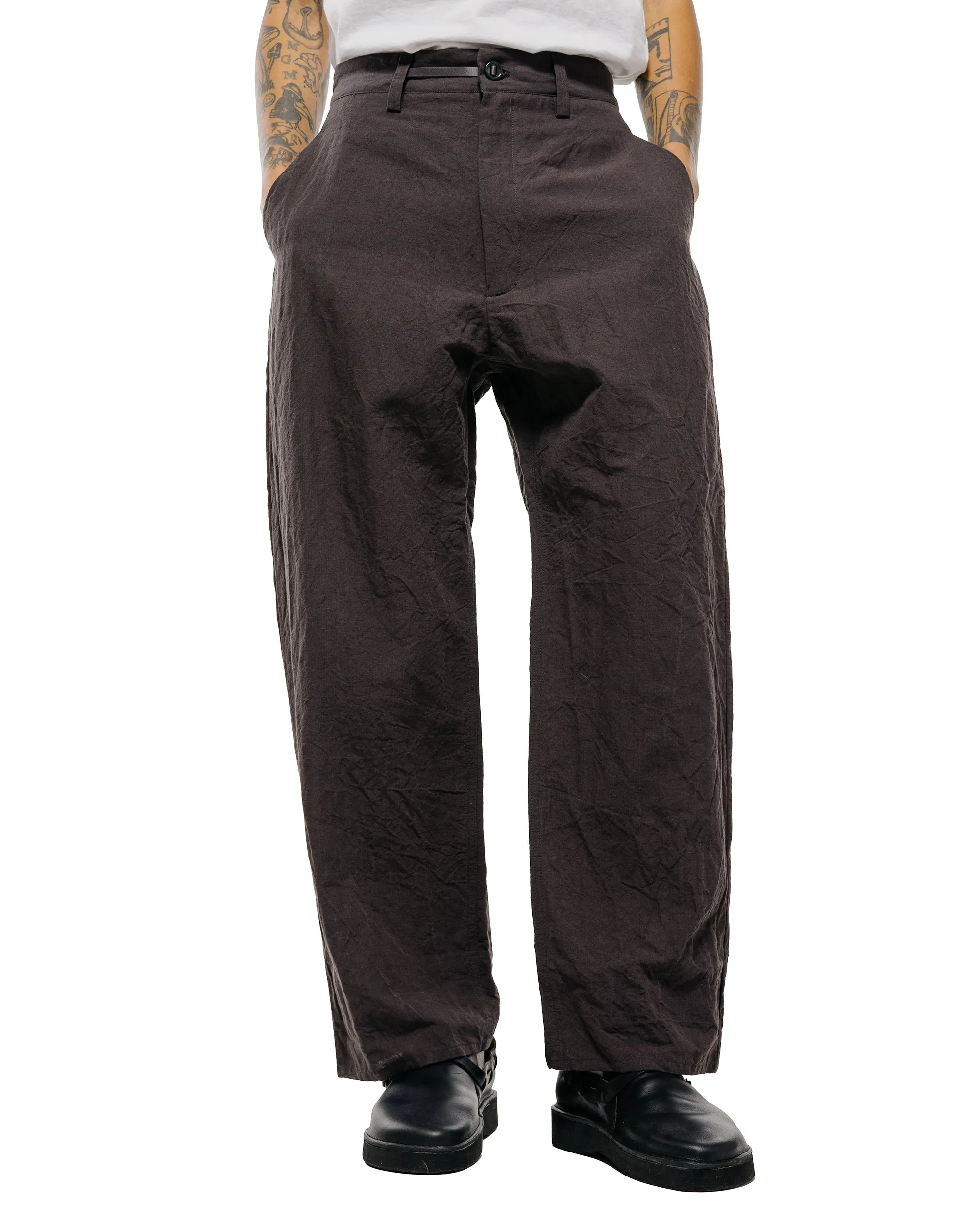 MAN-TLE R20P4 Wide Pants Earth Linen sold by Lost & Found product image thumbnail 2
