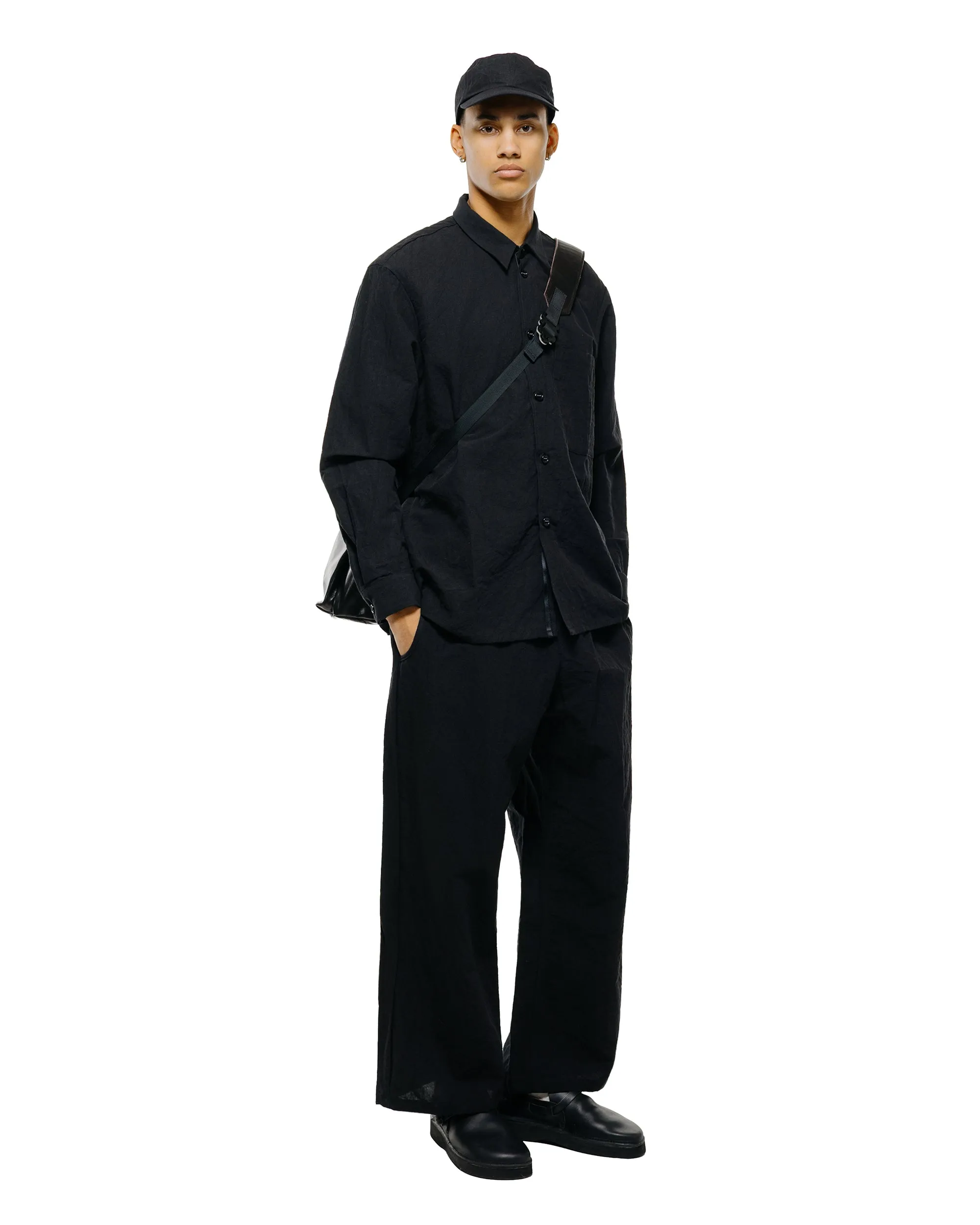 MAN-TLE R20P5 'Solid Pant' Black Linen sold by Lost & Found product image thumbnail 5