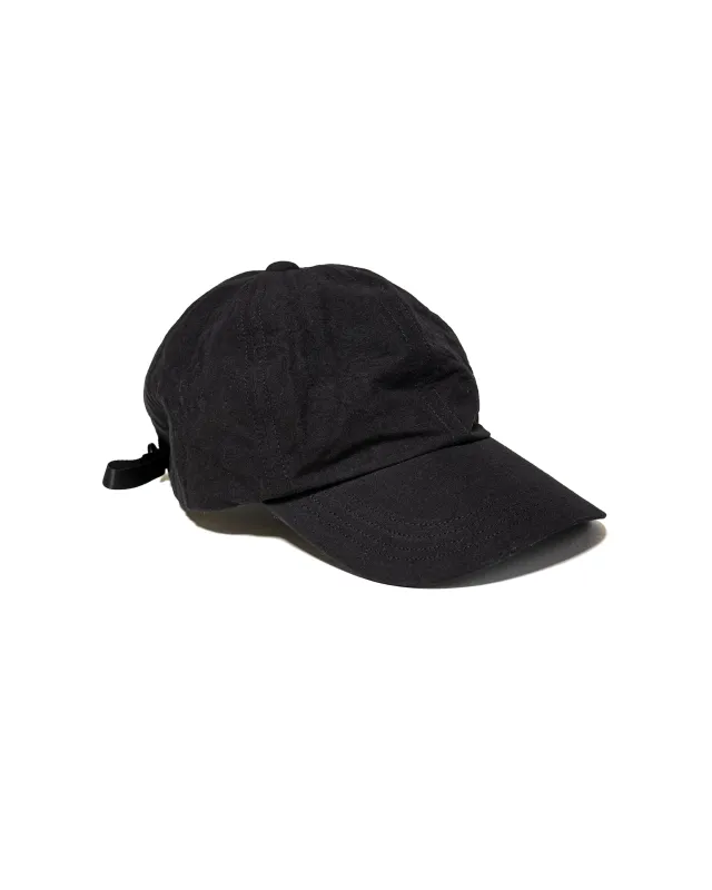 MAN-TLE R20C3 'Deep Cap' Black Linen sold by Lost & Found