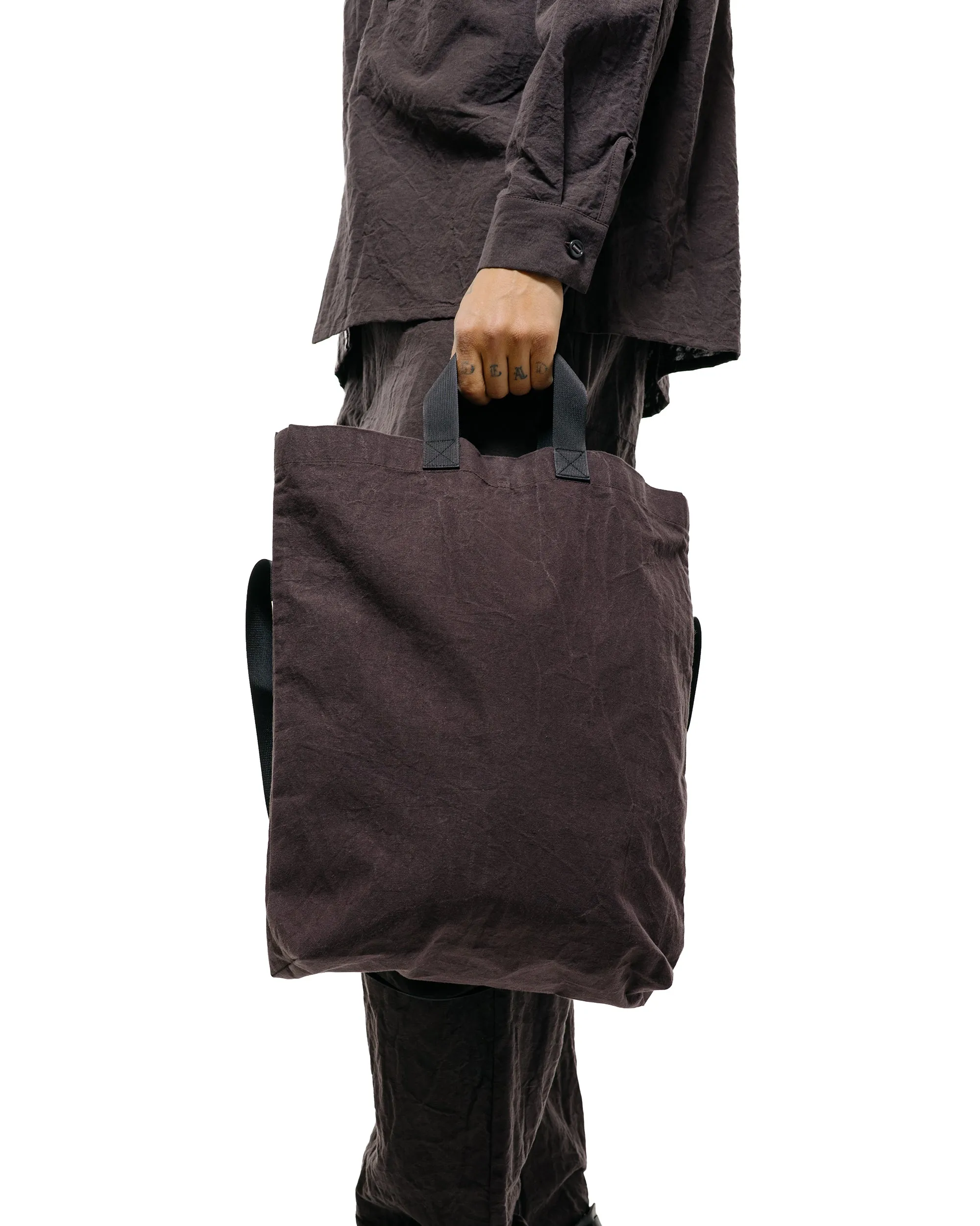 MAN-TLE R20B1 'Multi Handle Tote' Earth Wax sold by Lost & Found product image thumbnail 2