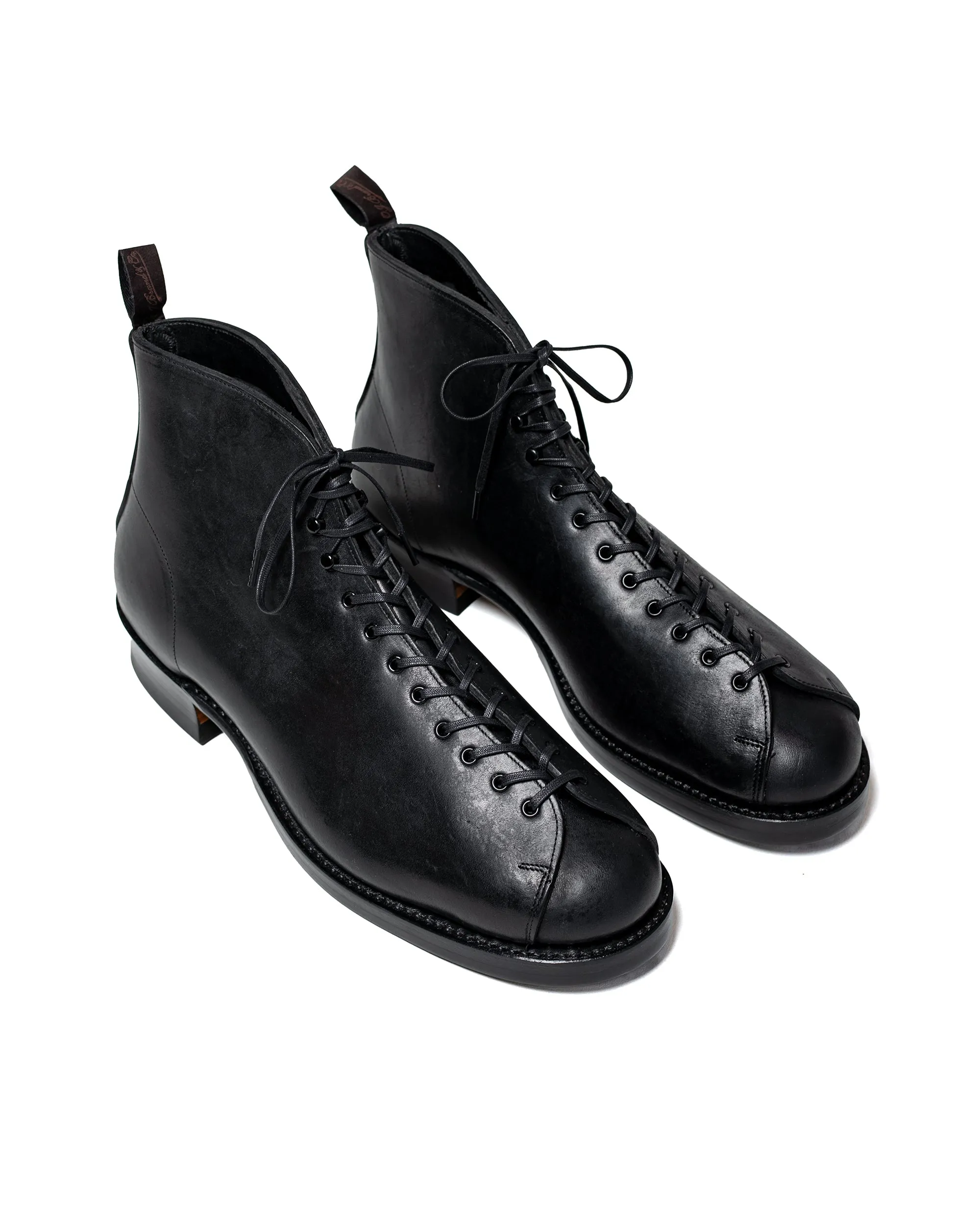 Old Joe 'The Welder' Stunning Leather Monkey Boots Black Horse Butt sold by Lost & Found product image thumbnail 2