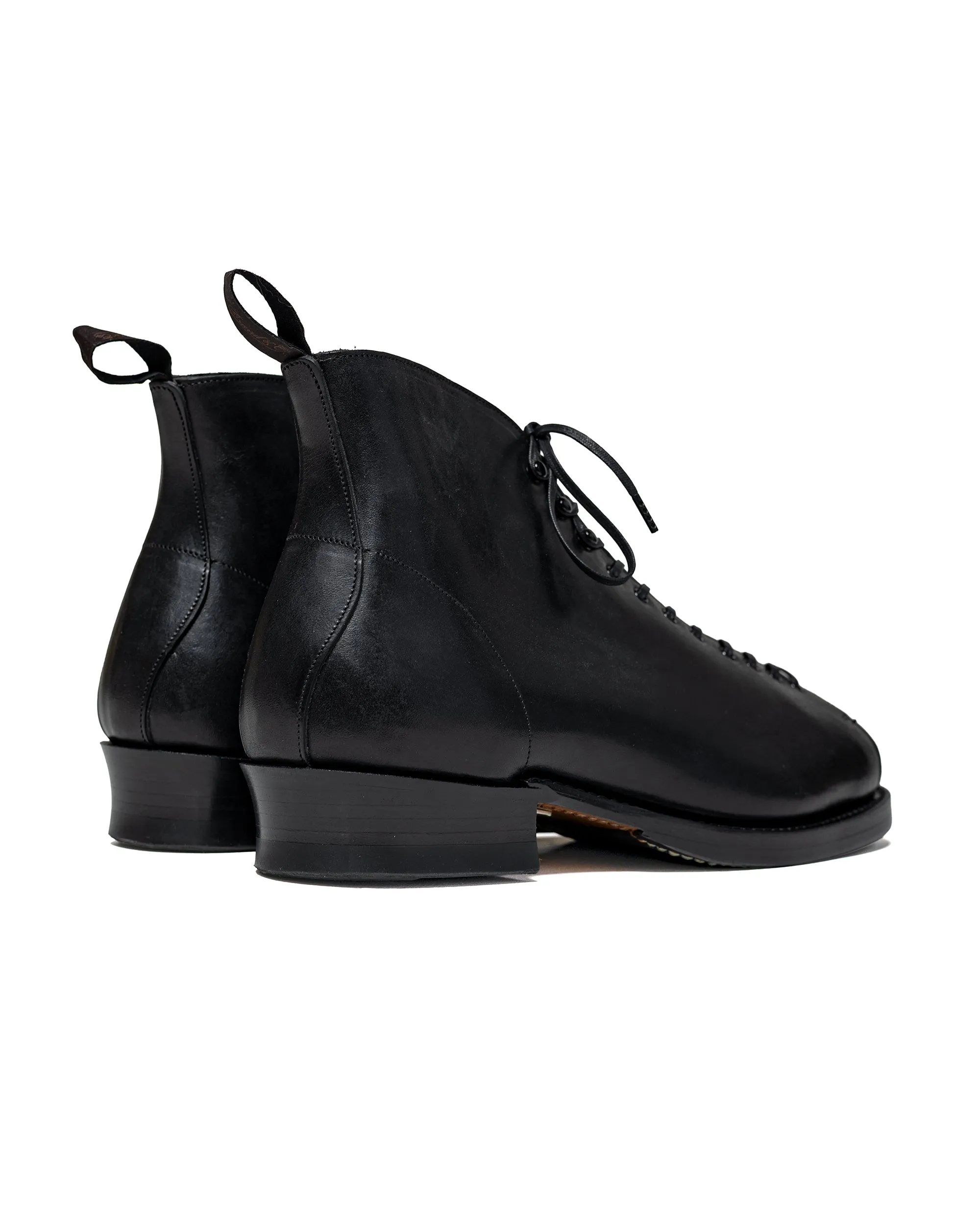 Old Joe 'The Welder' Stunning Leather Monkey Boots Black Horse Butt sold by Lost & Found product image thumbnail 4