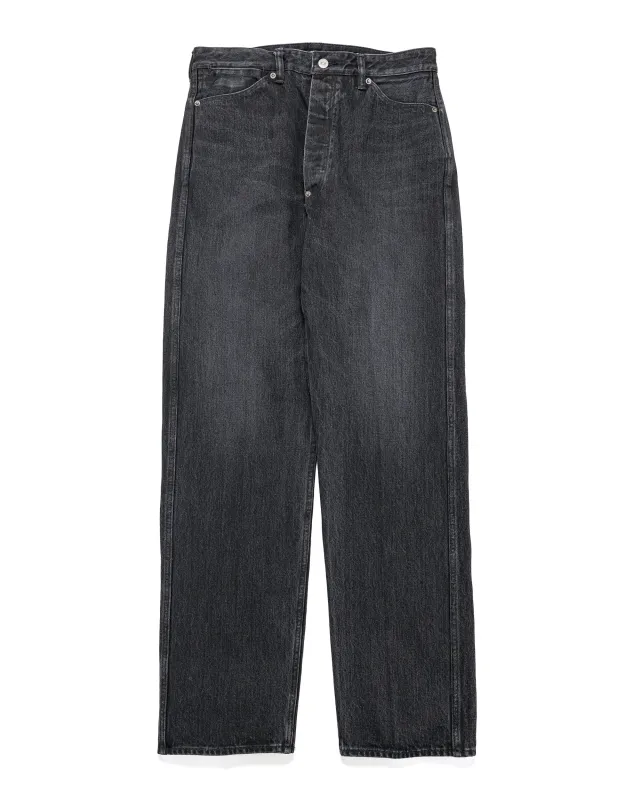 Old Joe Flat-Back Jean Trouser'946' Graphite made by Lost & Found