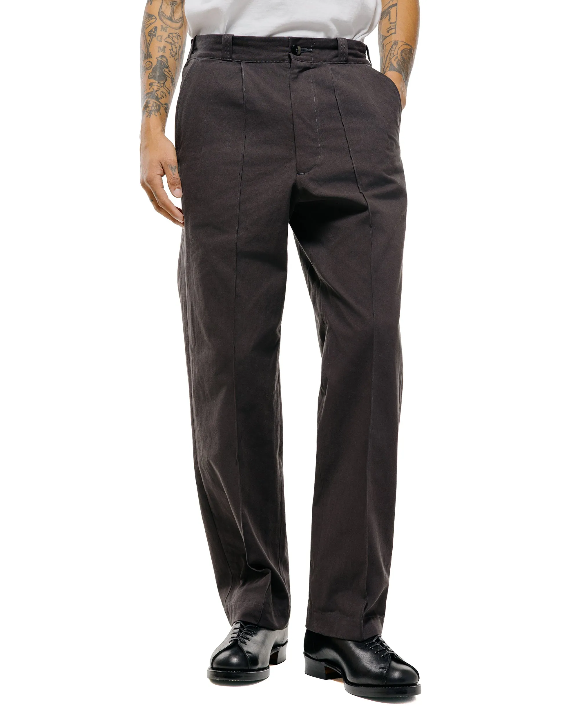 Old Joe Front Tuck Army Trouser Black sold by Lost & Found product image thumbnail 2