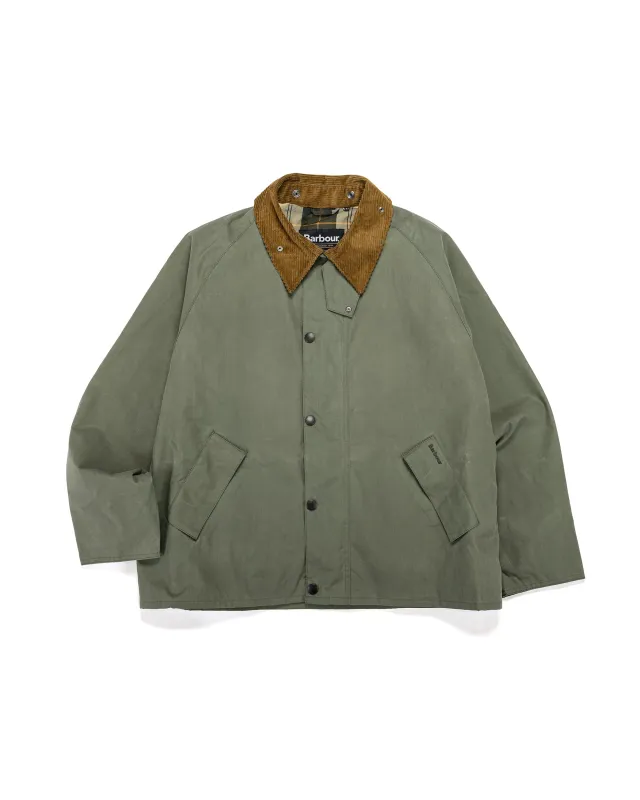 Barbour Transport Wax Jacket Light Moss sold by Lost & Found