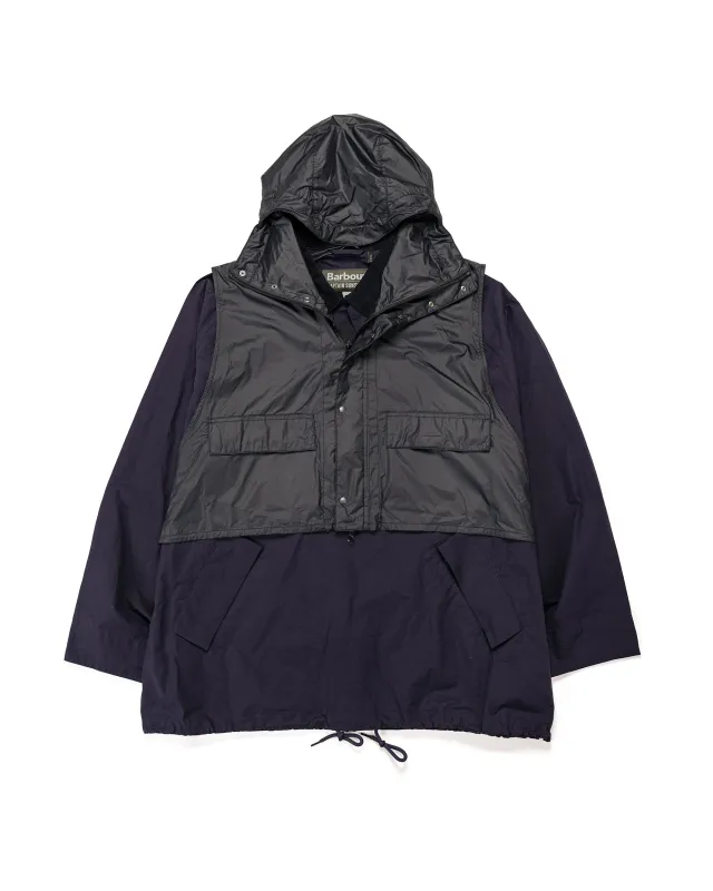 Barbour KAPTAIN SUNSHINE Transport Smock Casual Jacket Dark Indigo made by Barbour