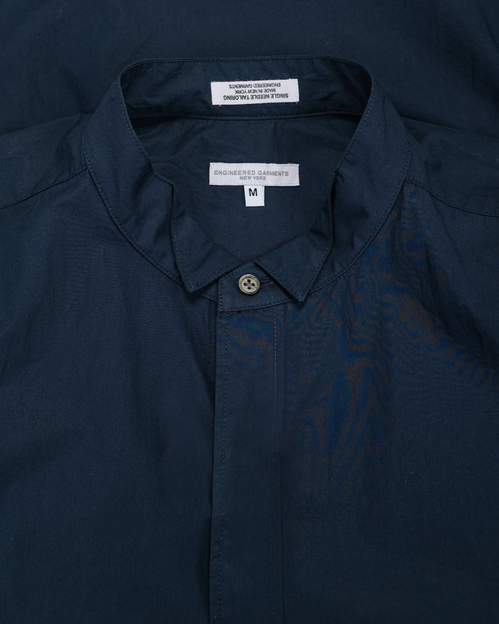 Engineered Garments Wing Collar Shirt Dark Navy Cotton Broadcloth sold by Lost & Found product image thumbnail 5
