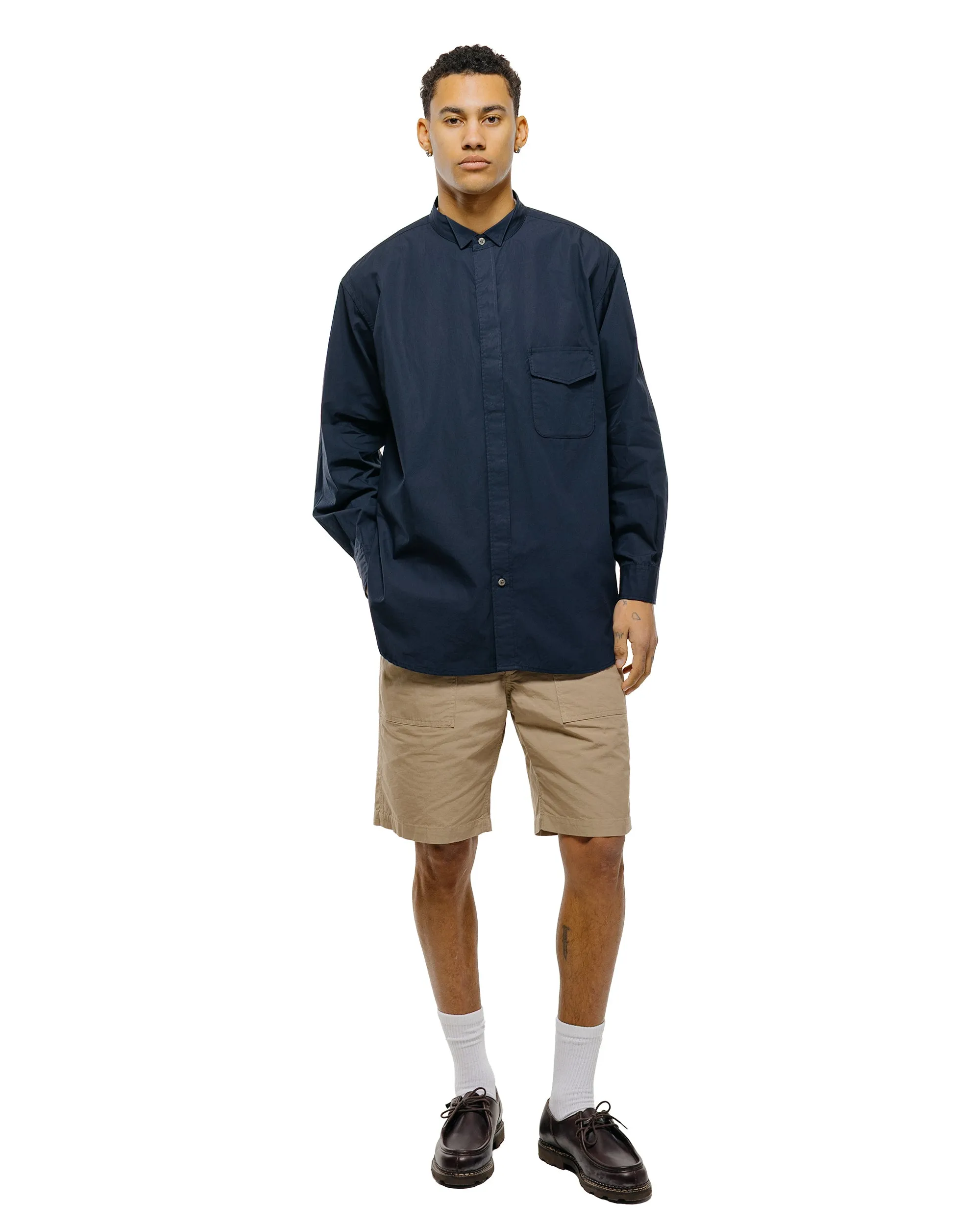 Engineered Garments Wing Collar Shirt Dark Navy Cotton Broadcloth sold by Lost & Found product image thumbnail 4