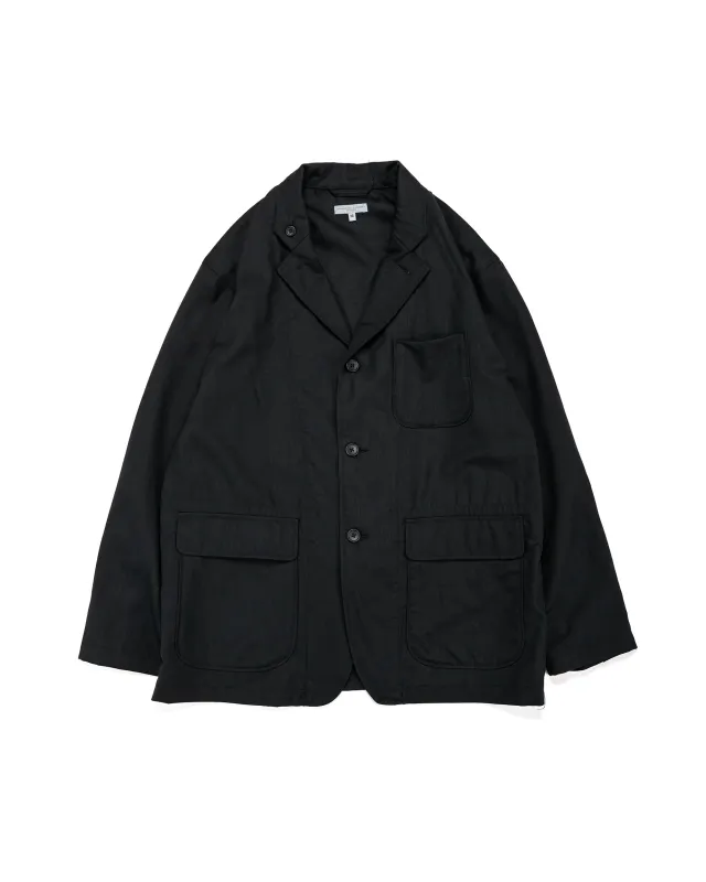 Engineered Garments Loiter Jacket Black Tropical Wool sold by Lost & Found