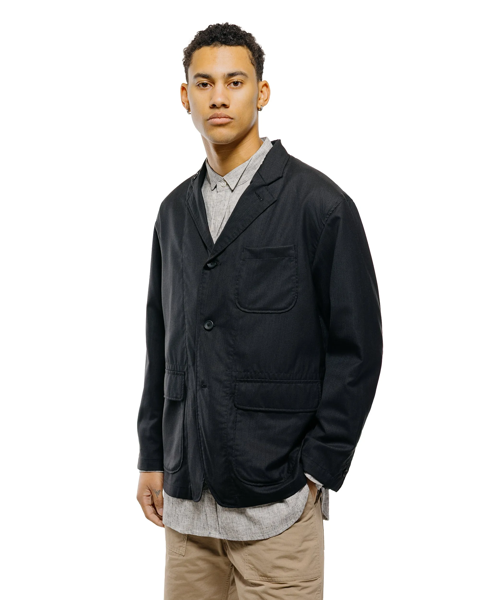 Engineered Garments Loiter Jacket Black Tropical Wool sold by Lost & Found product image thumbnail 2