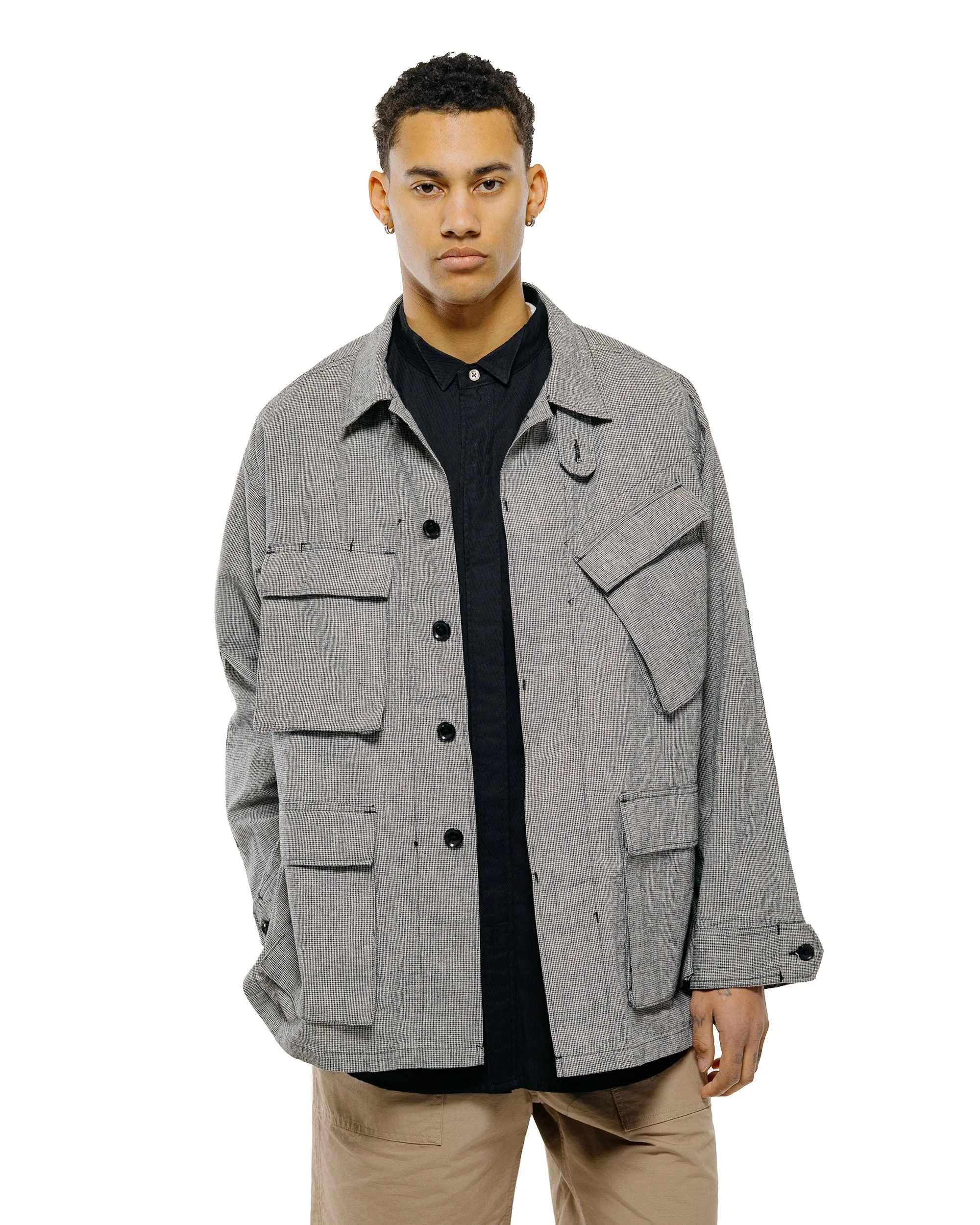 Engineered Garments BDU Jacket Black/Grey CL Houndstooth sold by Lost & Found product image thumbnail 2