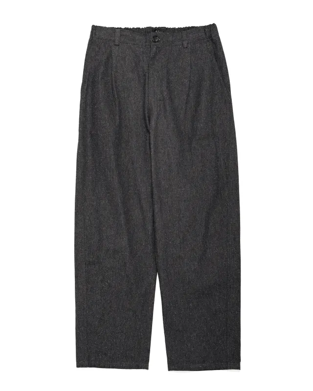 Wanze Easy Trouser Cotton Silk Chambray Black sold by Lost & Found