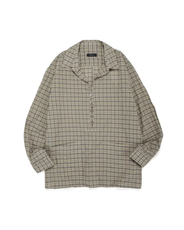 Wanze Skipper Shirt Organic Cotton Moss made by Lost & Found