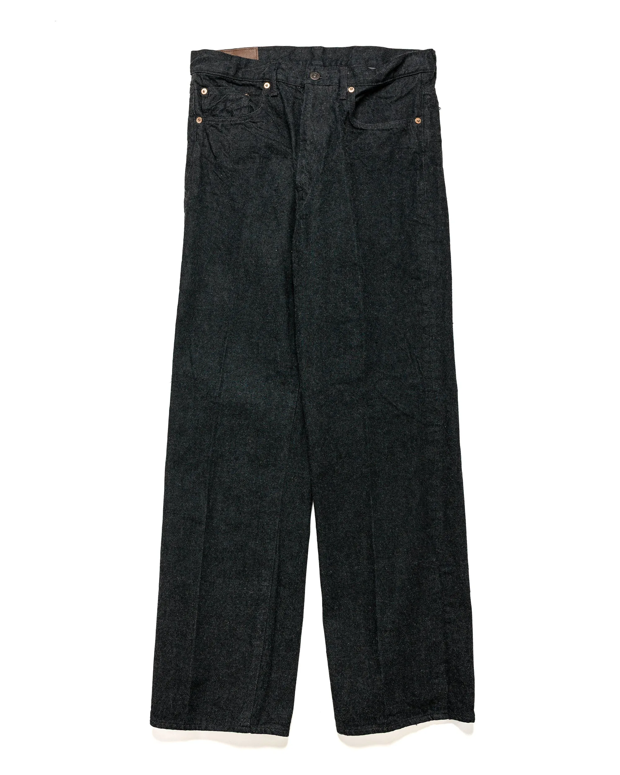 KAPTAIN SUNSHINE Skate Shoecut Denim Pants Black One Wash sold by Lost & Found