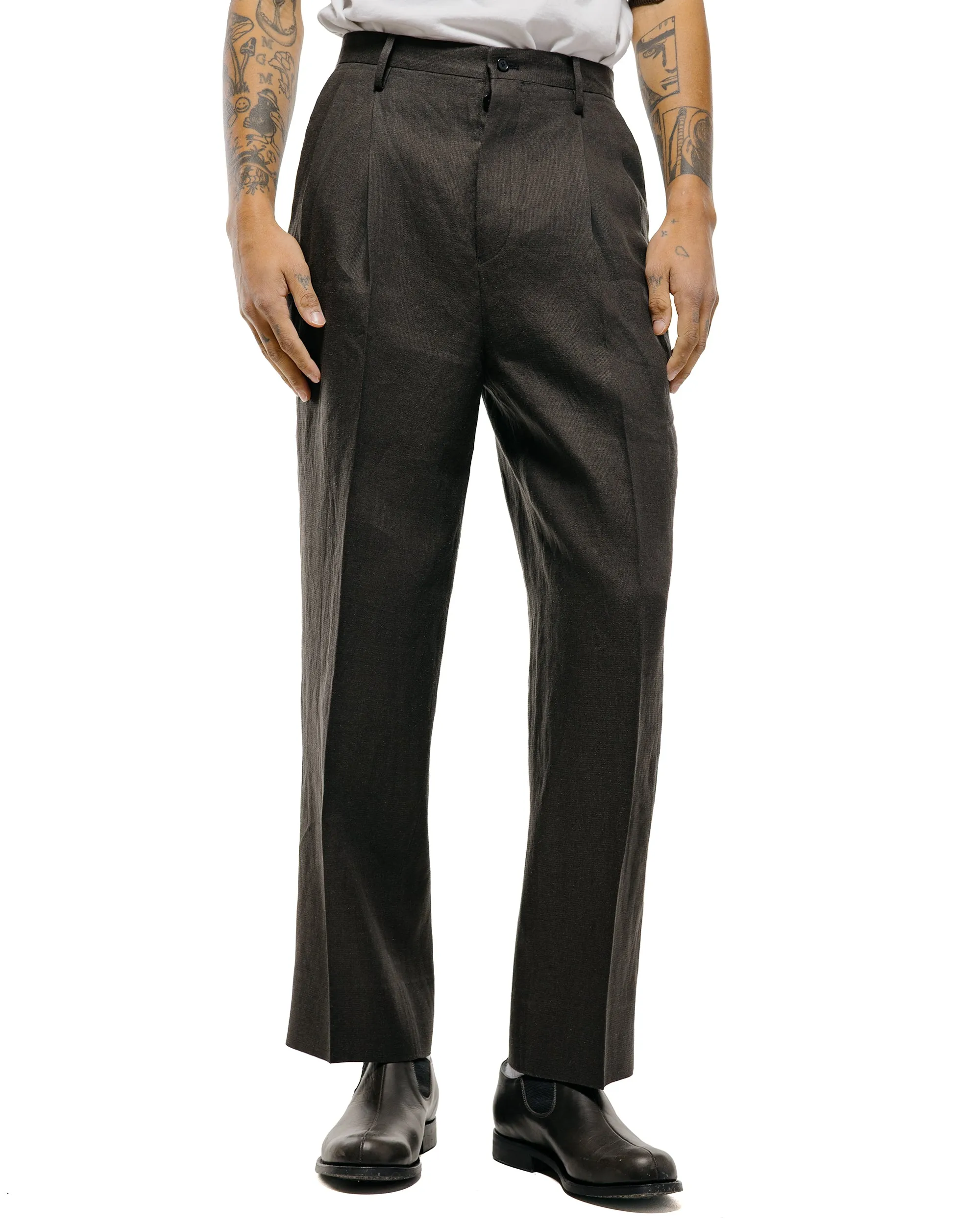 KAPTAIN SUNSHINE Shoecut Slacks Ink Black sold by Lost & Found product image thumbnail 2