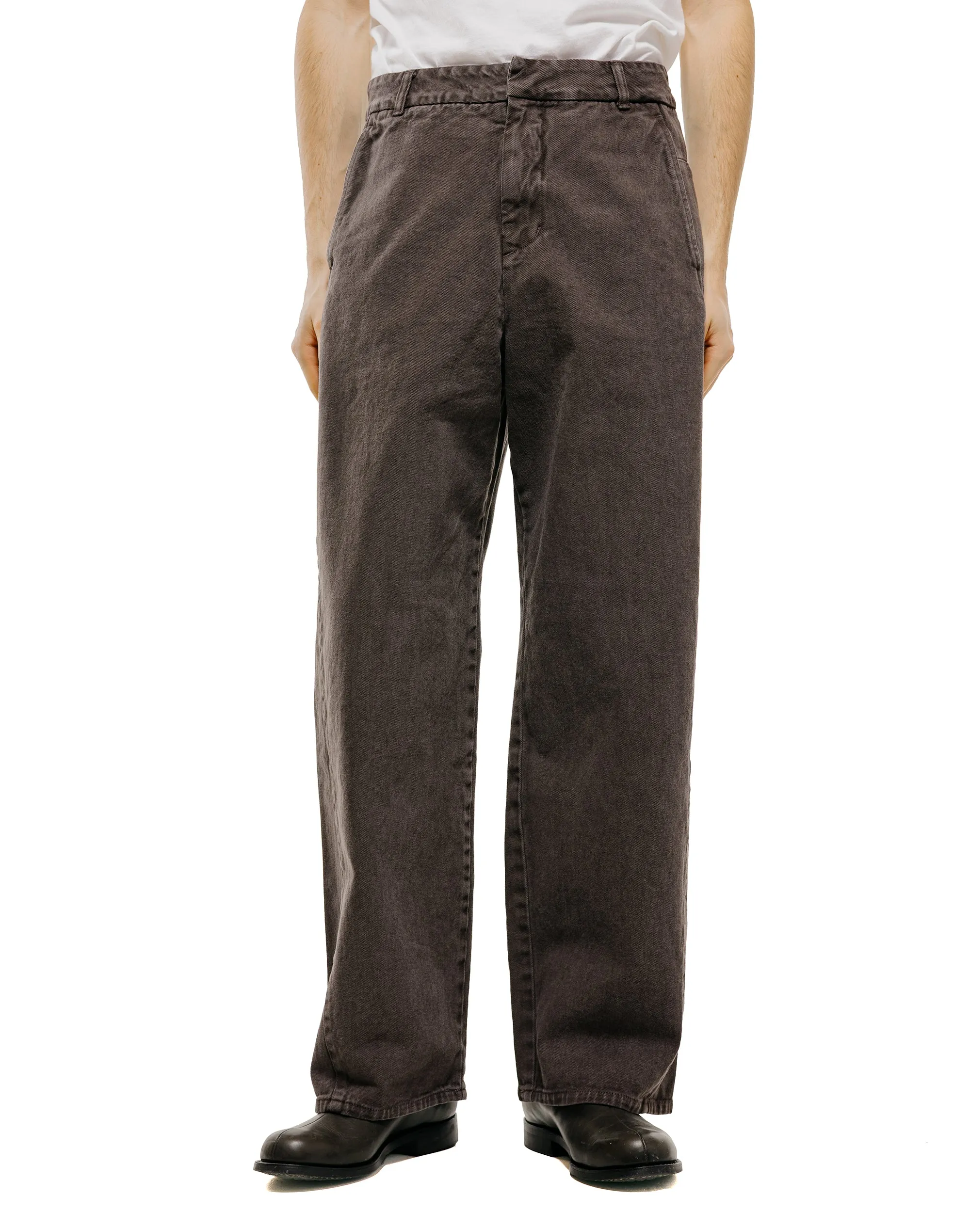 Amomento Garments Dyed Curved Seam Denim Brown sold by Lost & Found product image thumbnail 2