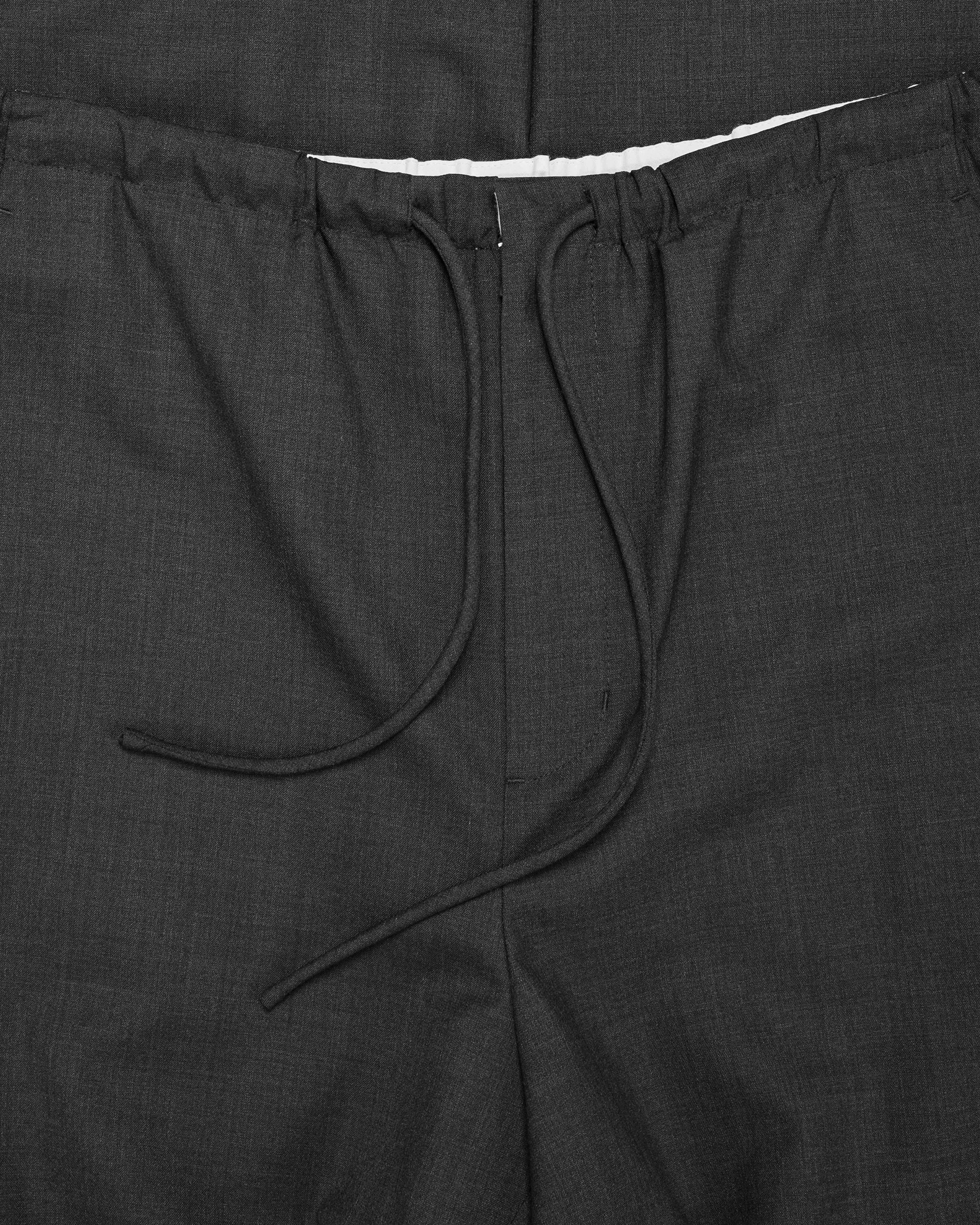 Amomento Wool Banding Pants Charcoal sold by Lost & Found product image thumbnail 5