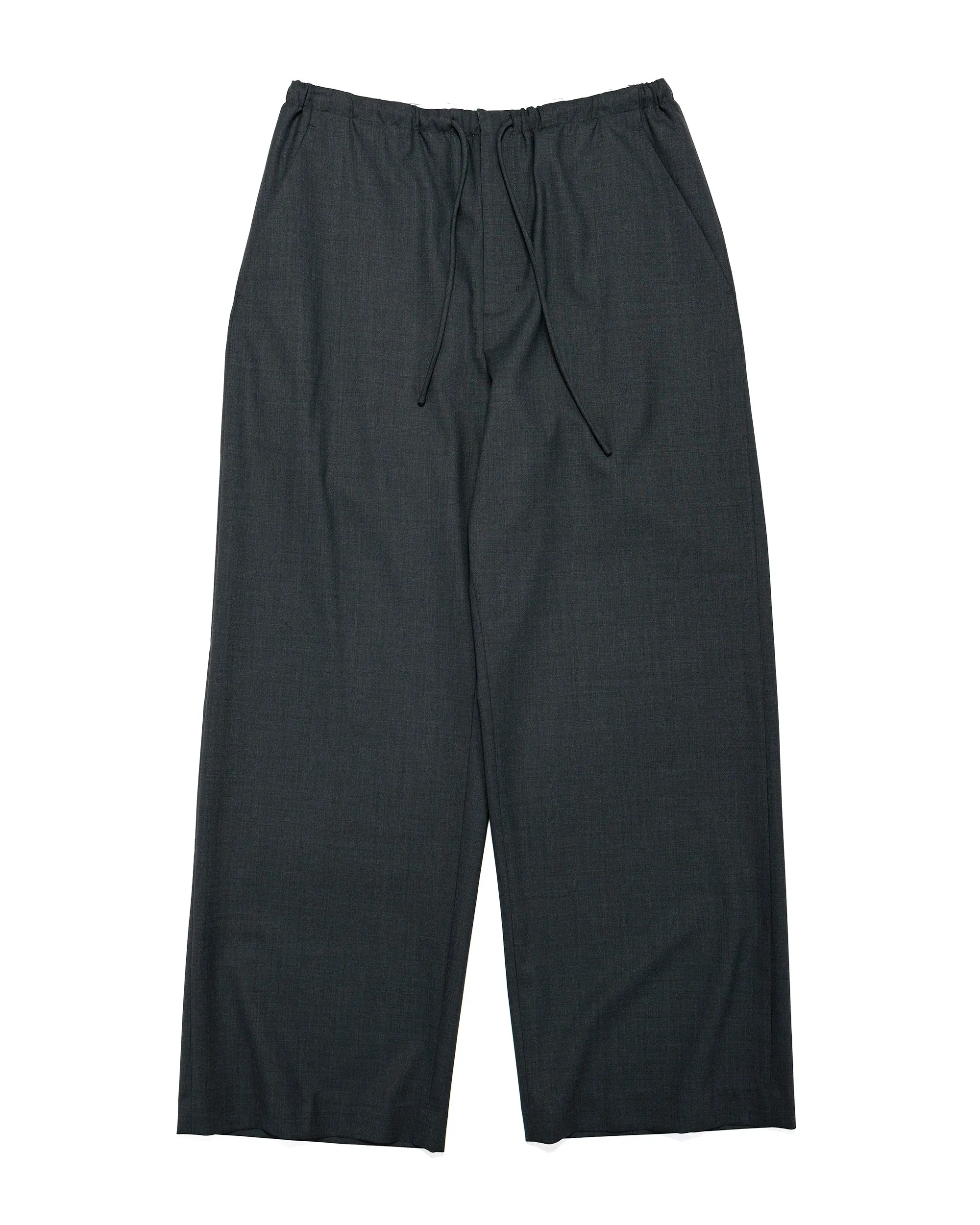 Amomento Wool Banding Pants Charcoal sold by Lost & Found