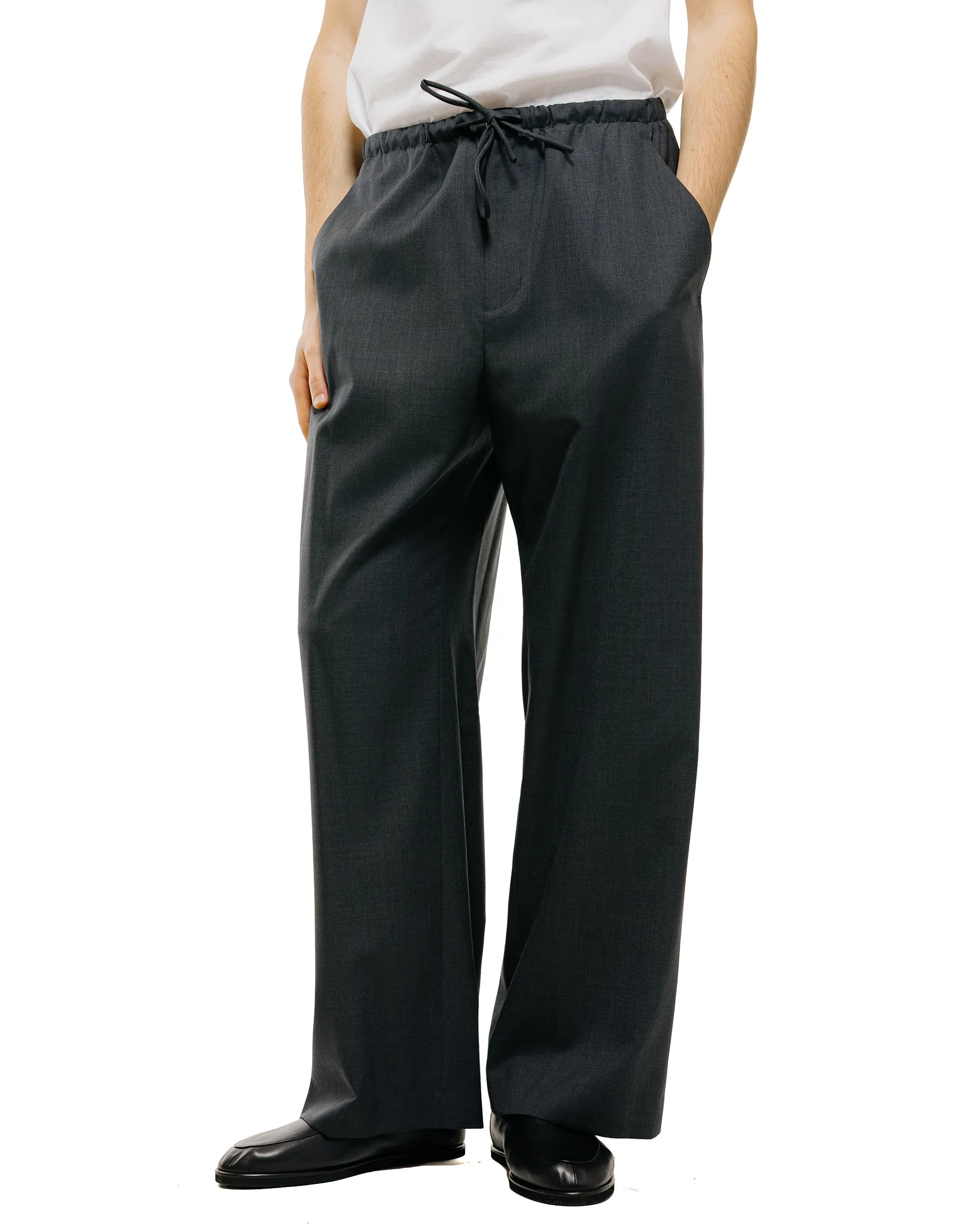 Amomento Wool Banding Pants Charcoal sold by Lost & Found product image thumbnail 2