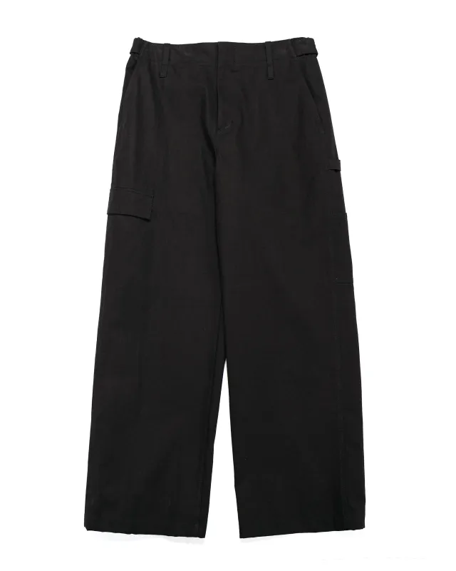 Amomento Pocket Work Trousers Black sold by Lost & Found