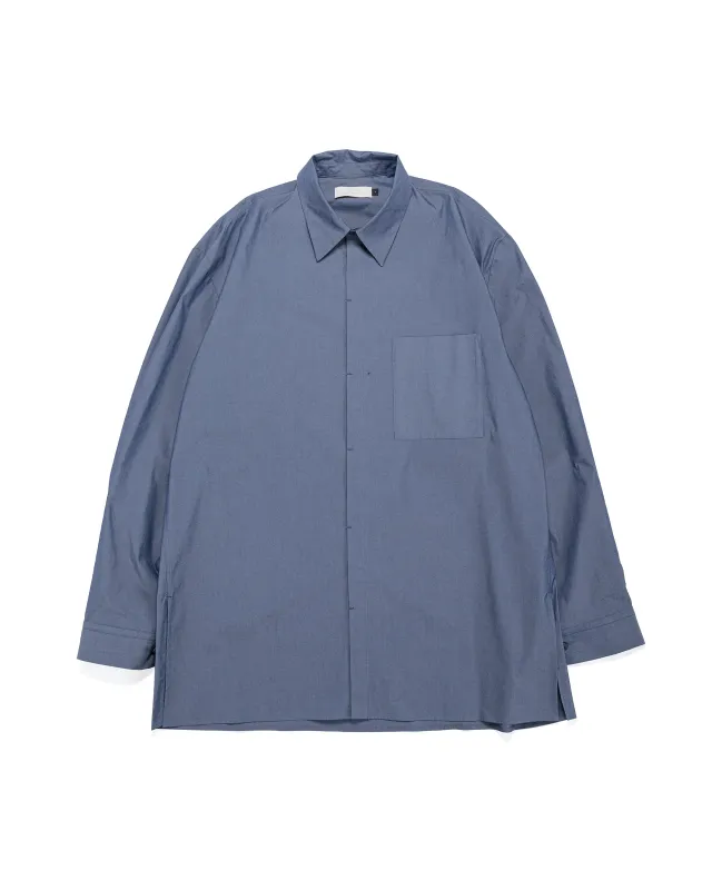 Amomento Square Pocket Oversized Shirt Indigo sold by Lost & Found