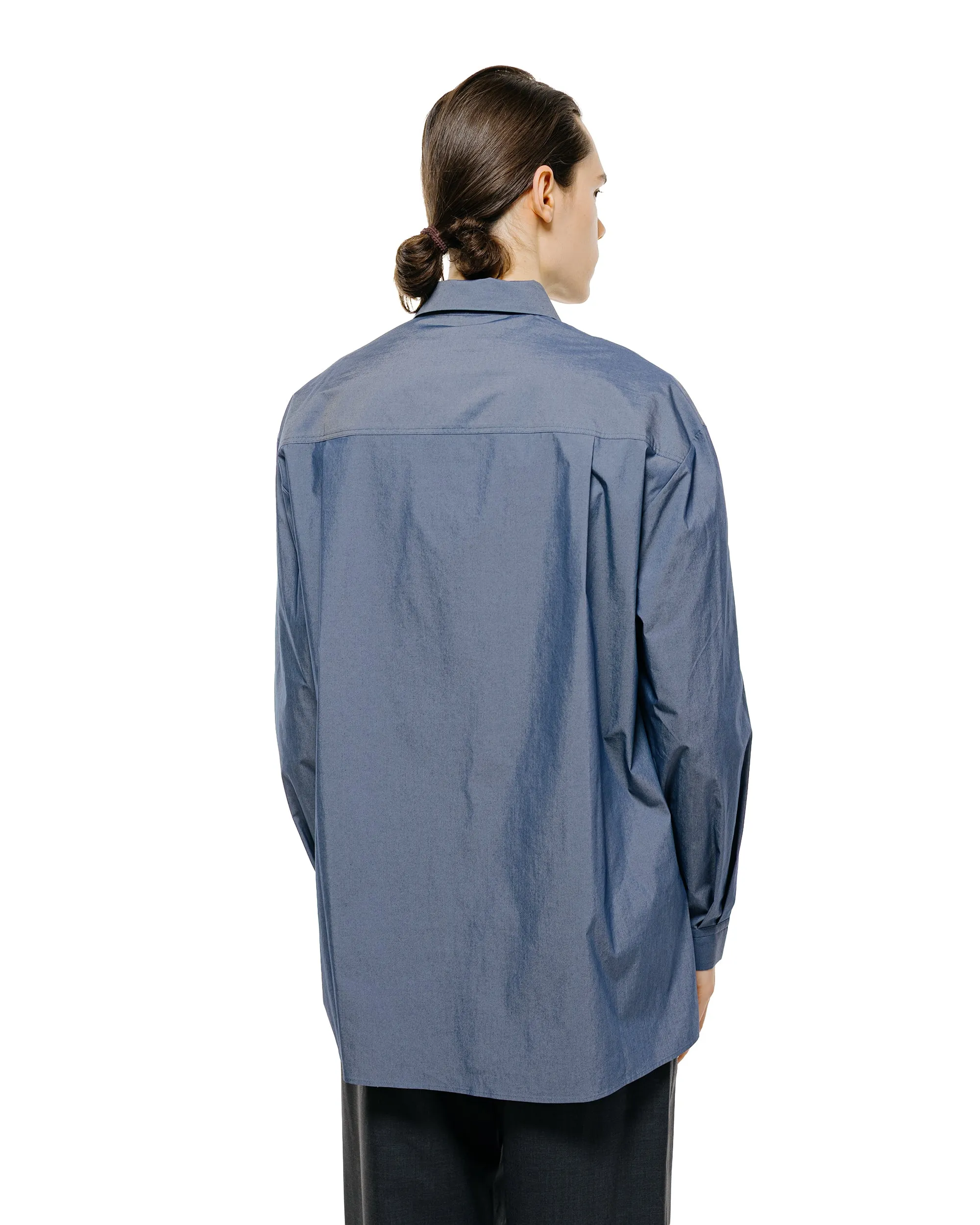 Amomento Square Pocket Oversized Shirt Indigo sold by Lost & Found product image thumbnail 3