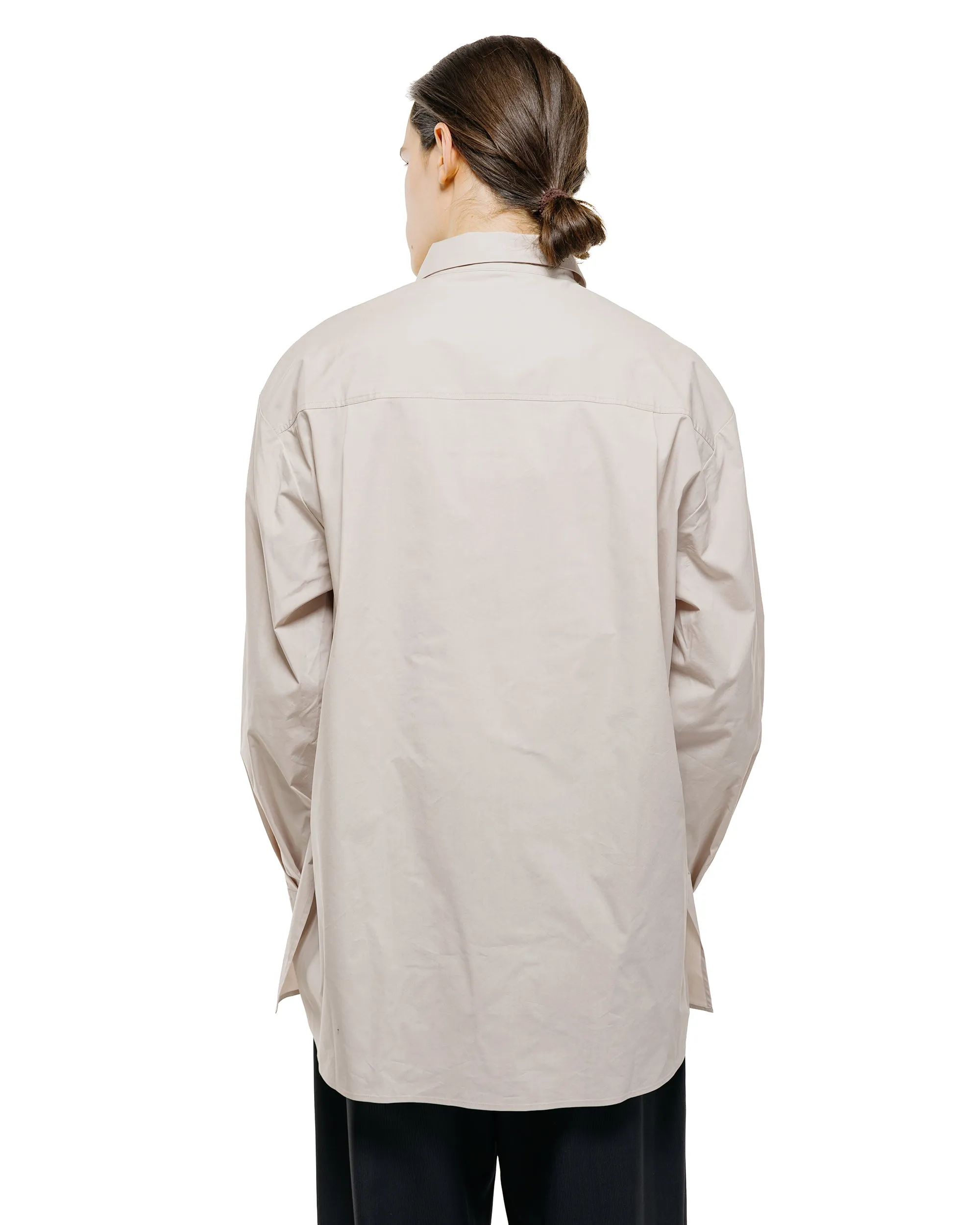 Amomento Square Pocket Oversized Shirt Beige sold by Lost & Found product image thumbnail 3