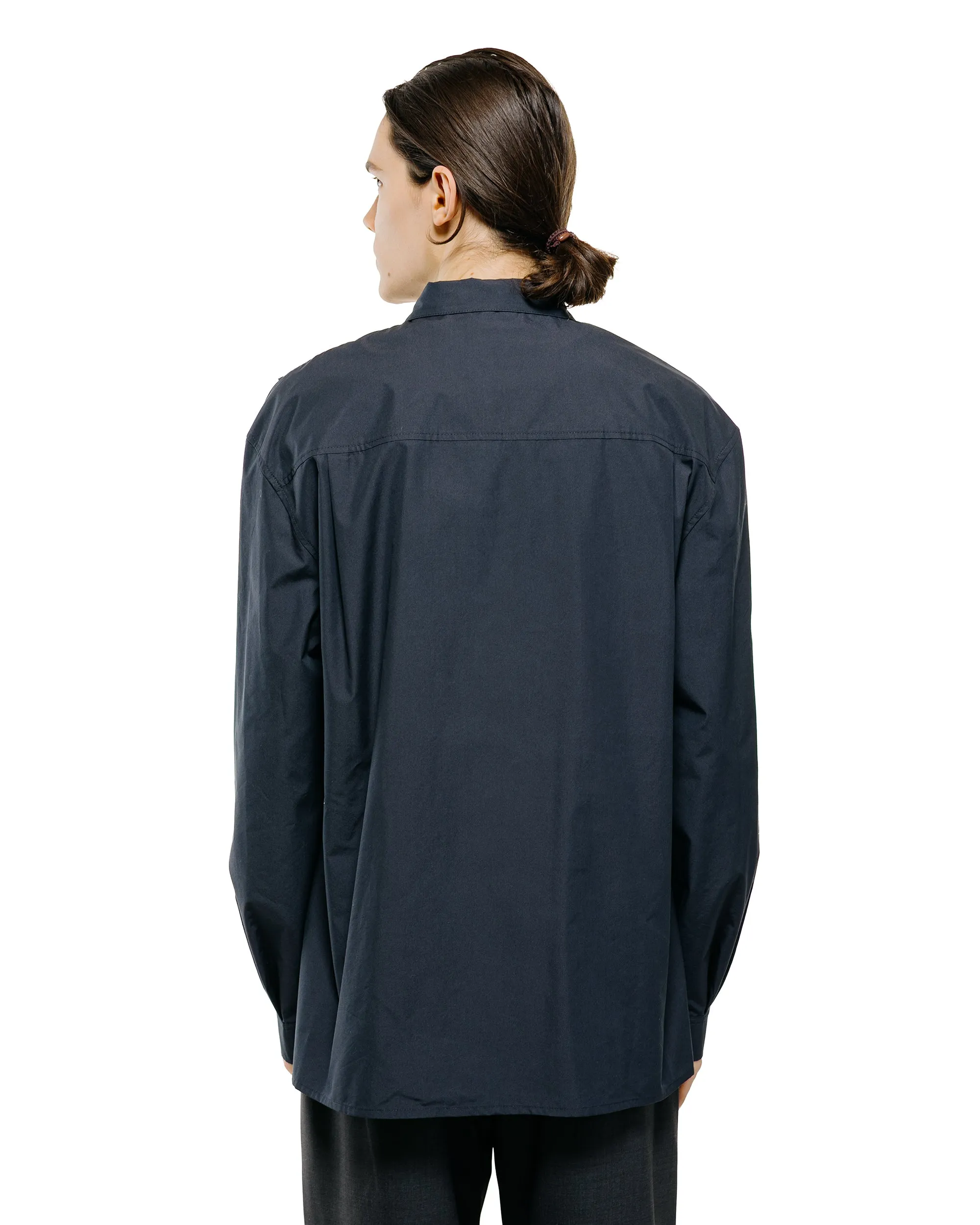 Amomento Pleated Shirt Navy sold by Lost & Found product image thumbnail 3