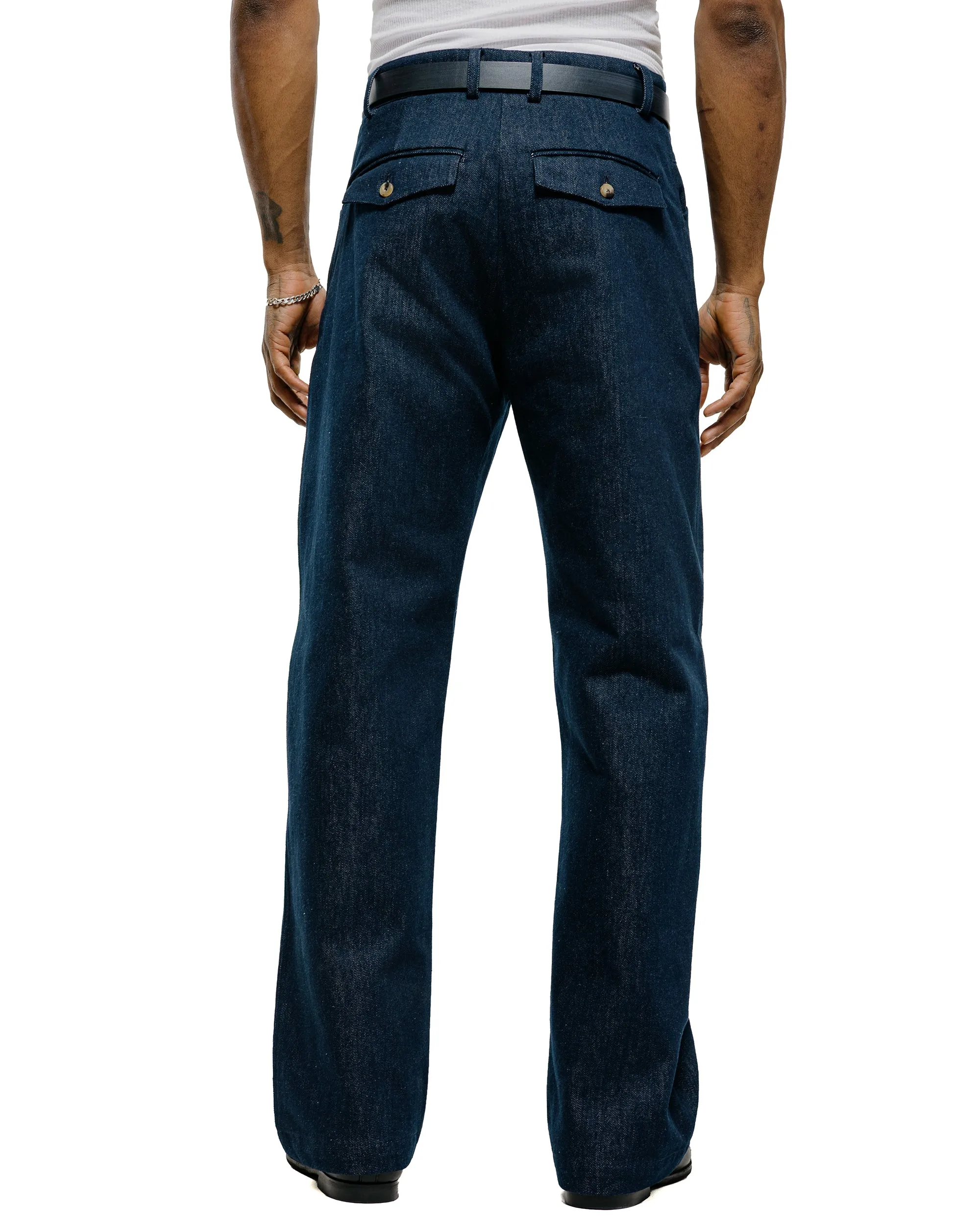 De Bonne Facture Gardian Trousers Organic French Cotton Denim Indigo sold by Lost & Found product image thumbnail 4