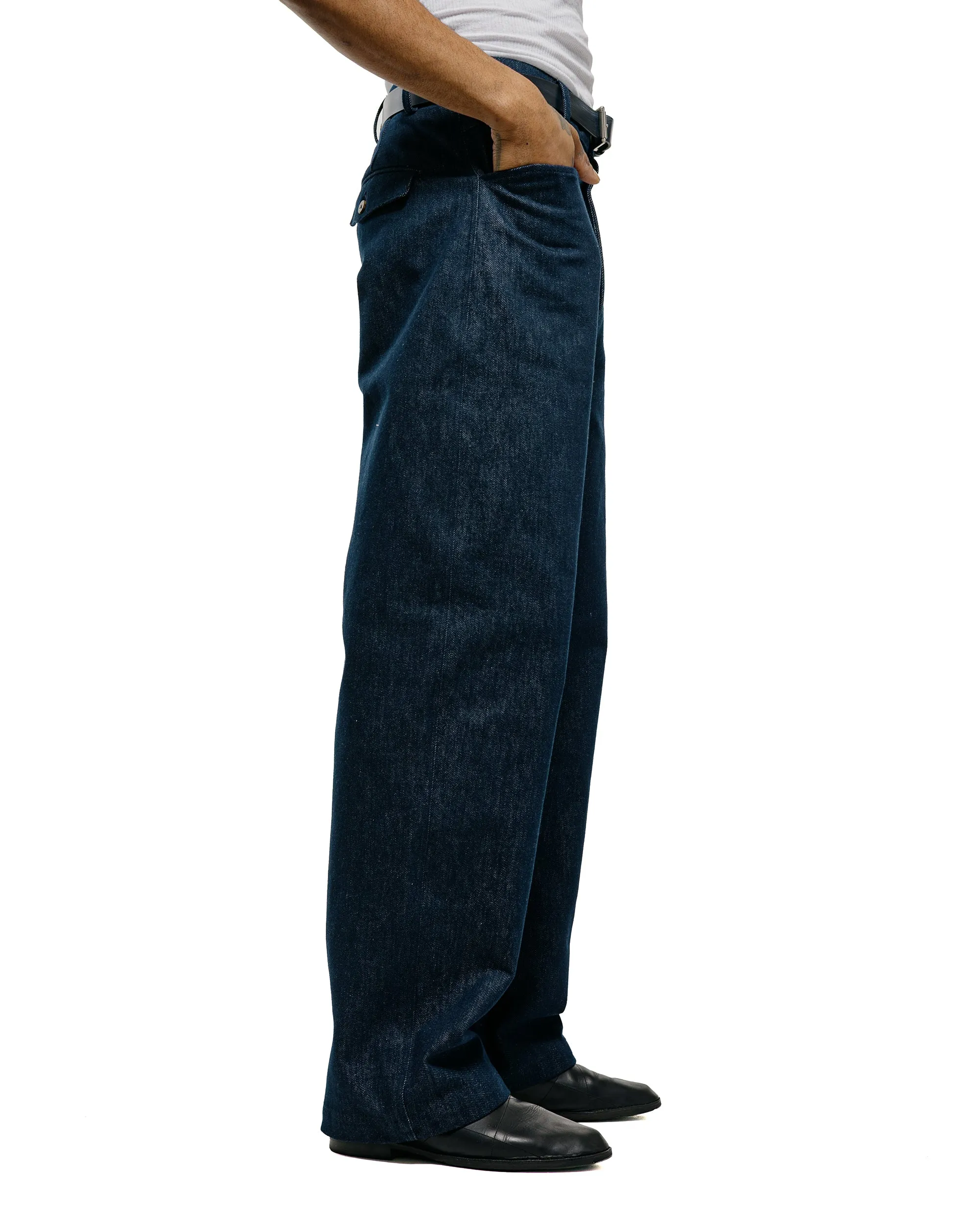 De Bonne Facture Gardian Trousers Organic French Cotton Denim Indigo sold by Lost & Found product image thumbnail 3