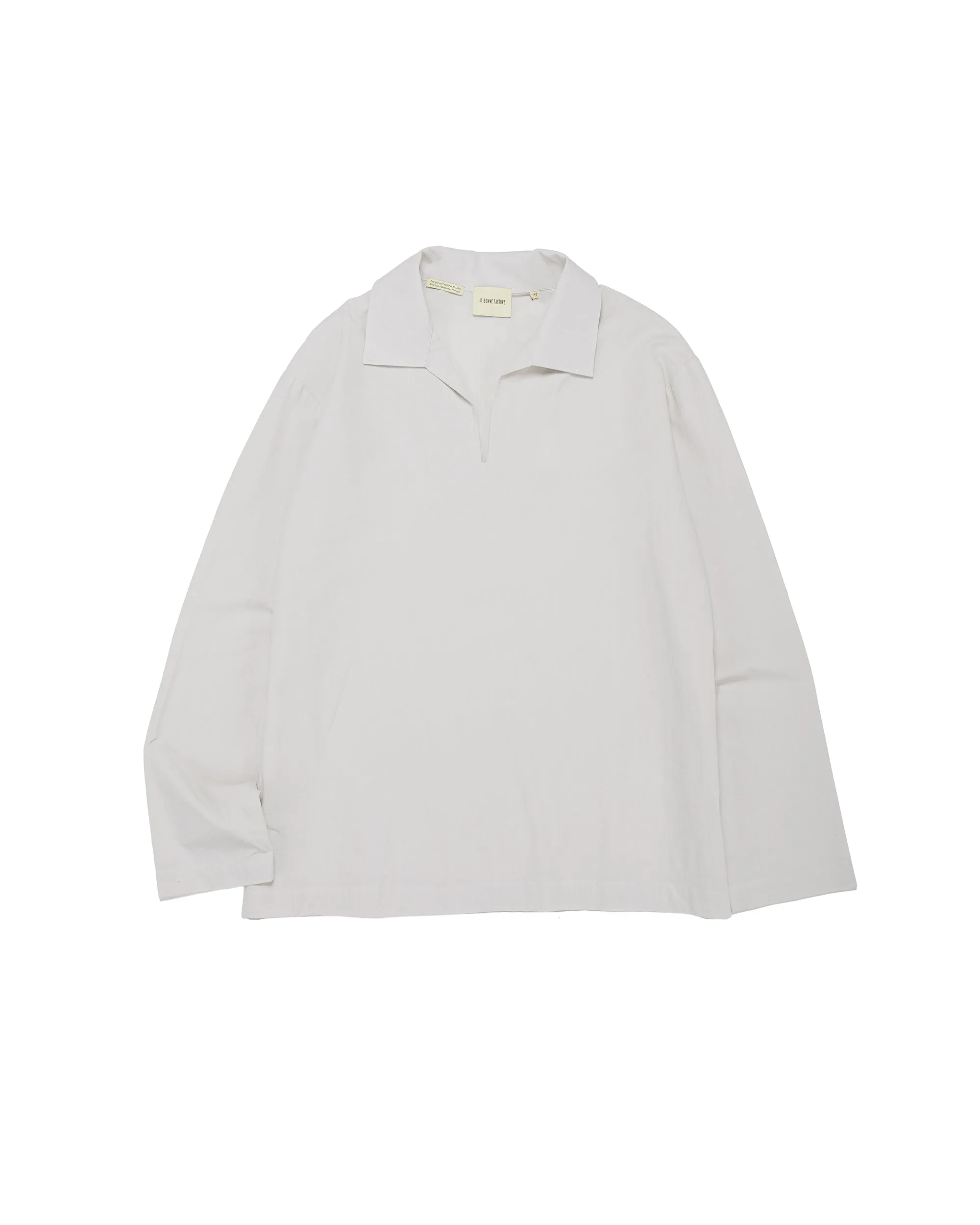 De Bonne Facture Vareuse Organic Cotton Mineral White sold by Lost & Found