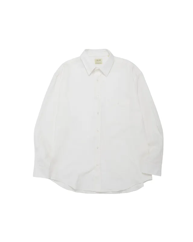 De Bonne Facture Oversized Shirt Cotton Hemp White sold by Lost & Found