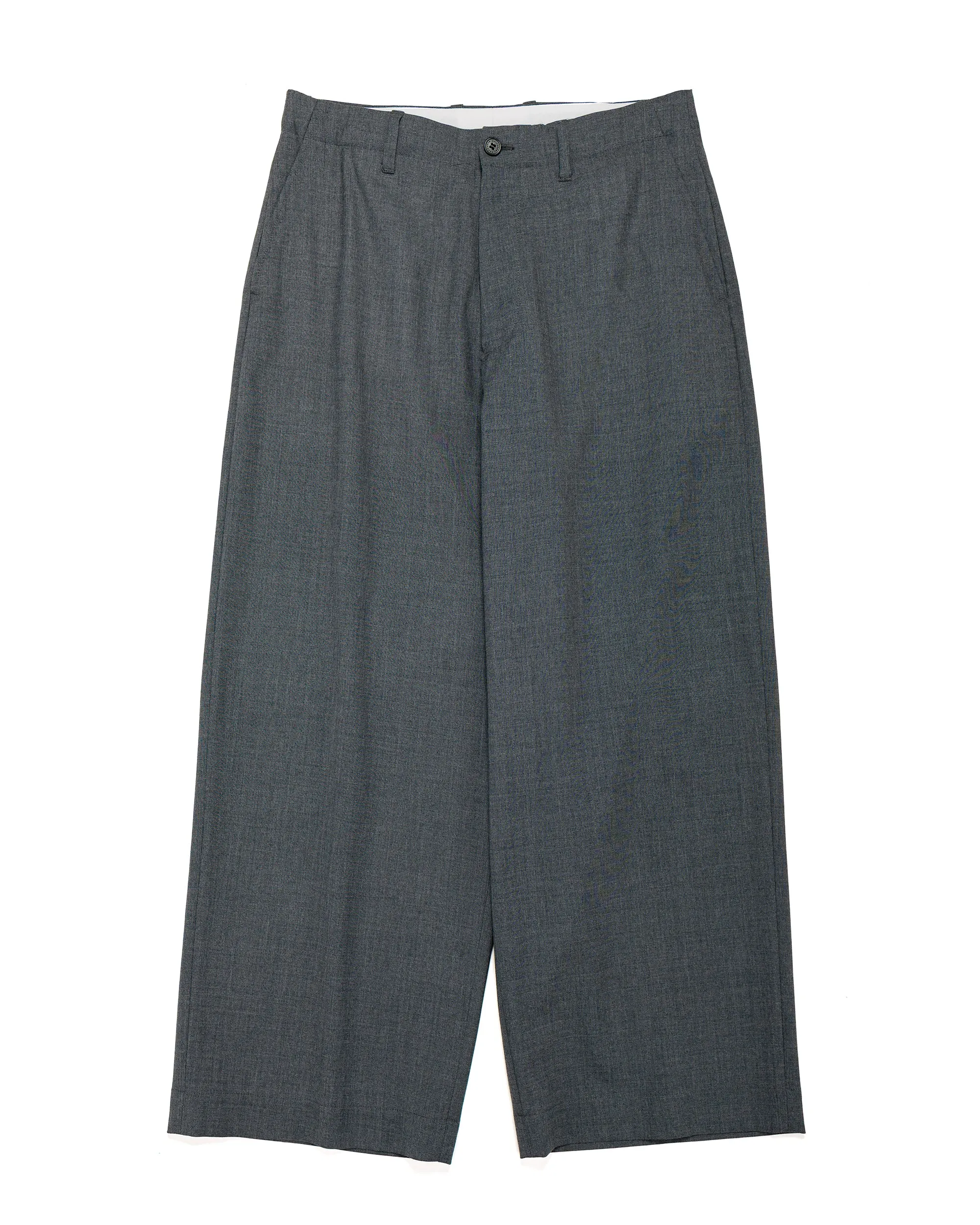 Universal Products Summer Wool Wide Trousers Gray sold by Lost & Found