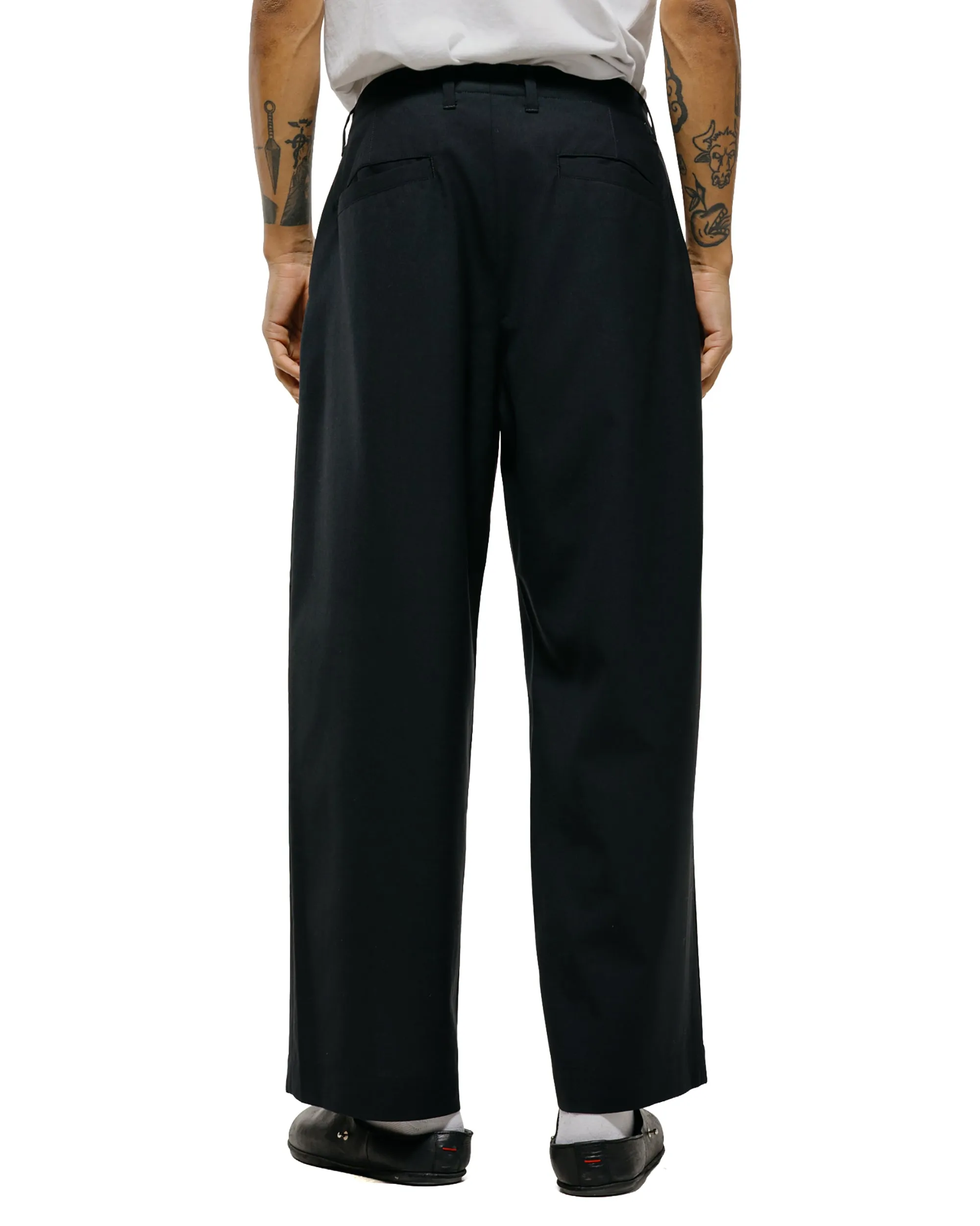 Universal Products Summer Wool Wide Trousers Black sold by Lost & Found product image thumbnail 3